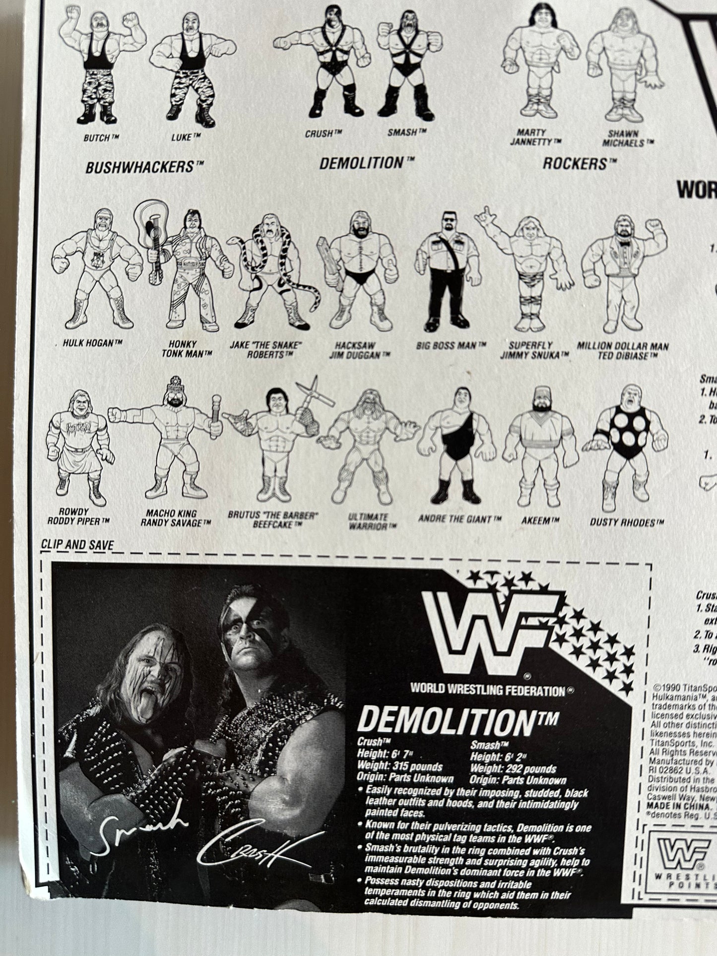 Demolition Series 2 WWF Hasbro