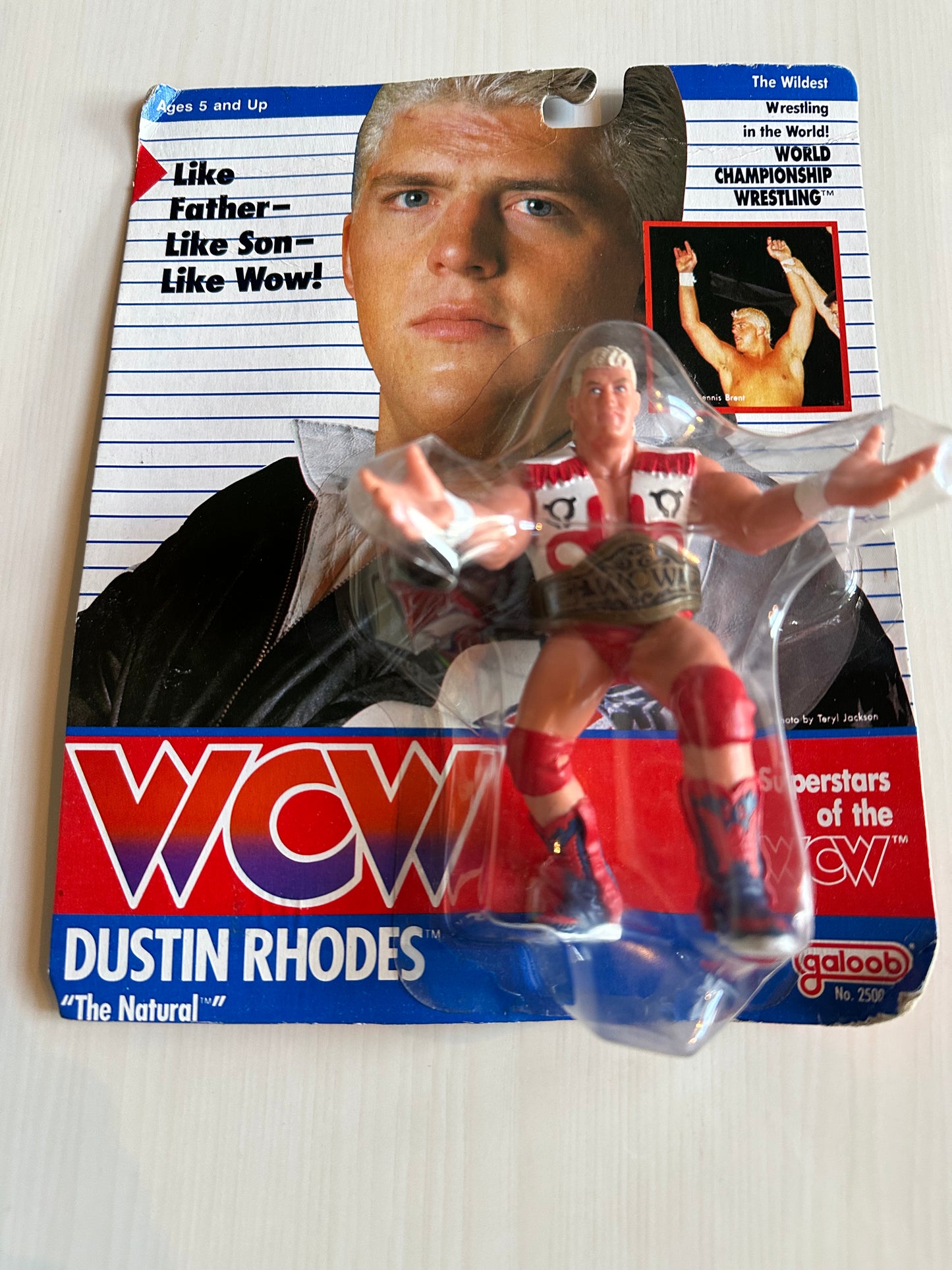 Custom Dustin Rhodes Dustin Rhodes WCW Galoob UK Exclusive – retrofigure