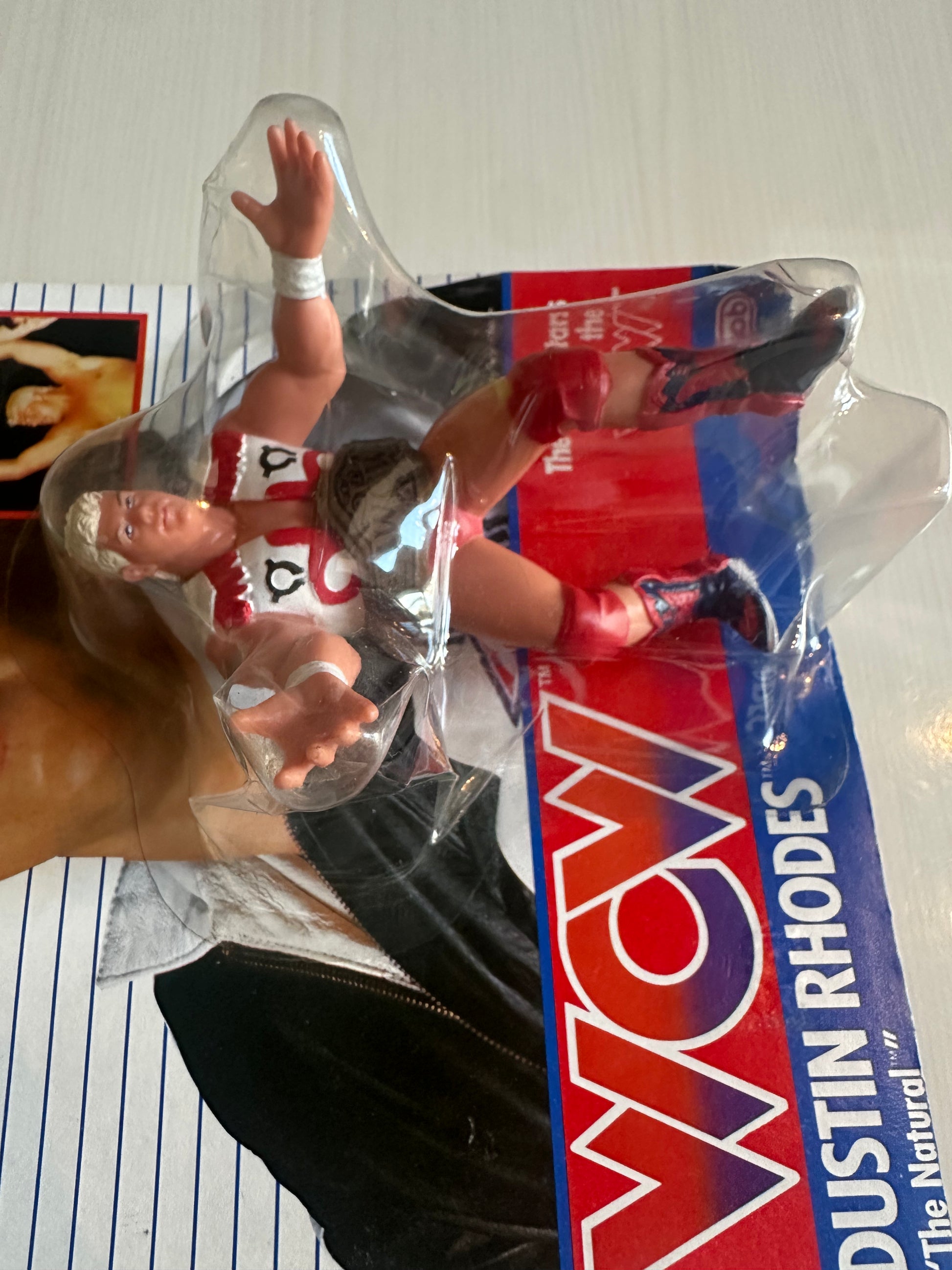 Custom Dustin Rhodes Dustin Rhodes WCW Galoob UK Exclusive – retrofigure