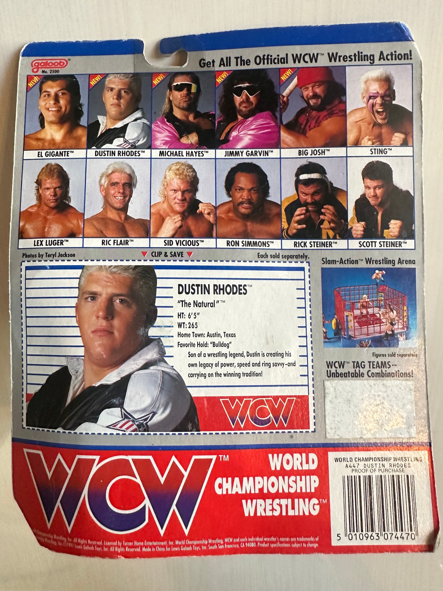 Dustin Rhodes WCW Galoob UK Exclusive
