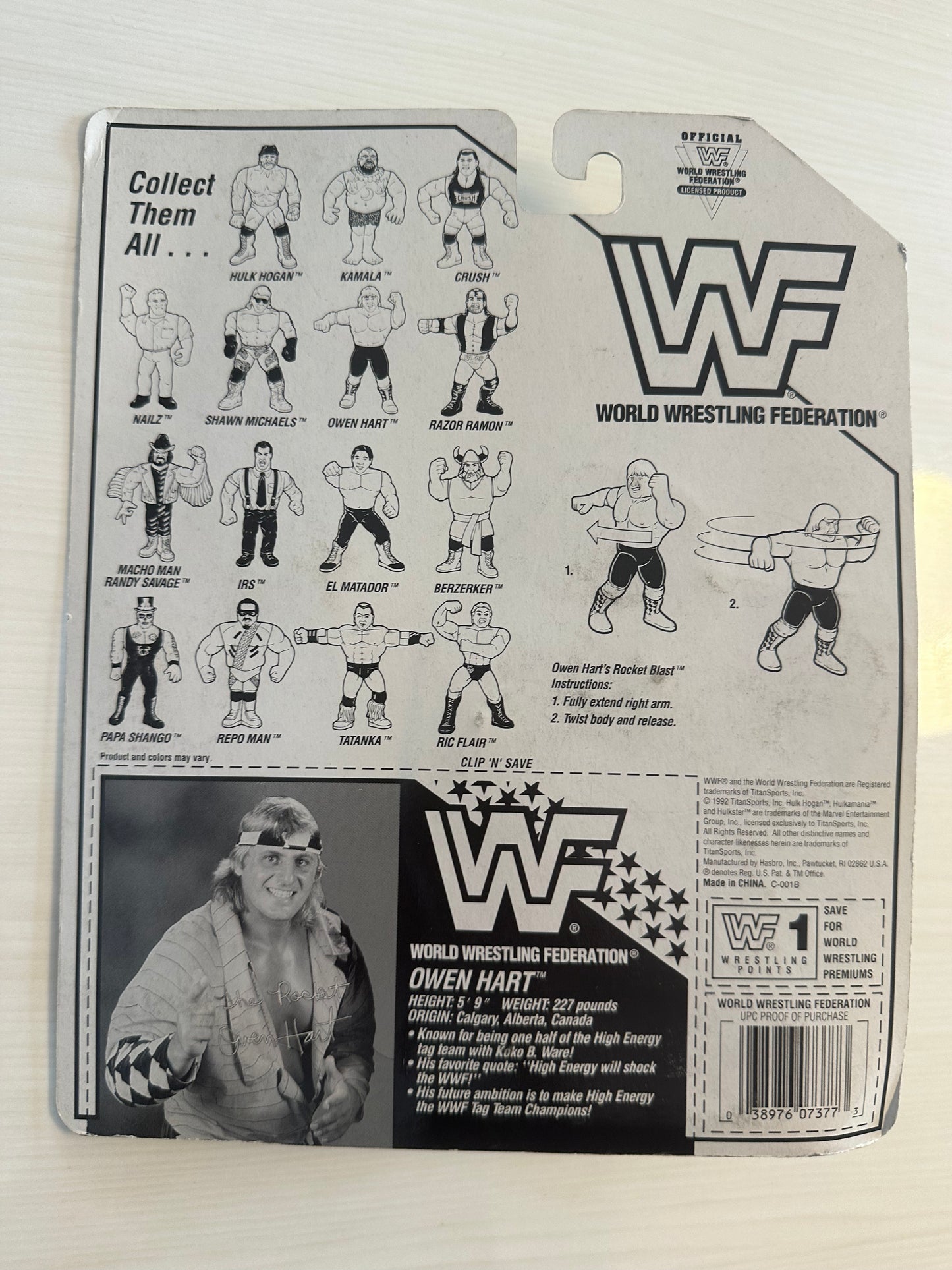 Owen Hart Series 7 WWF Hasbro