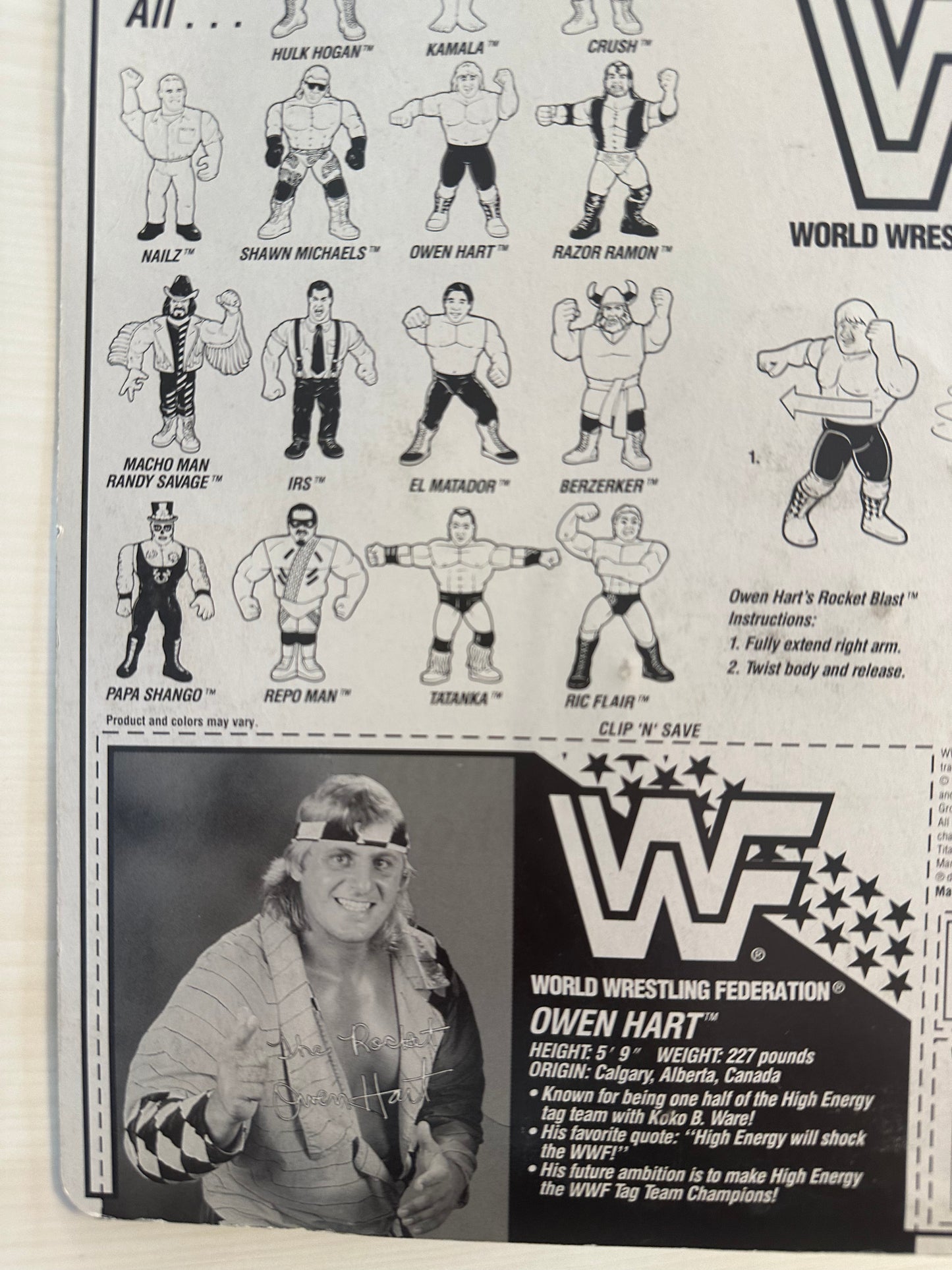 Owen Hart Series 7 WWF Hasbro