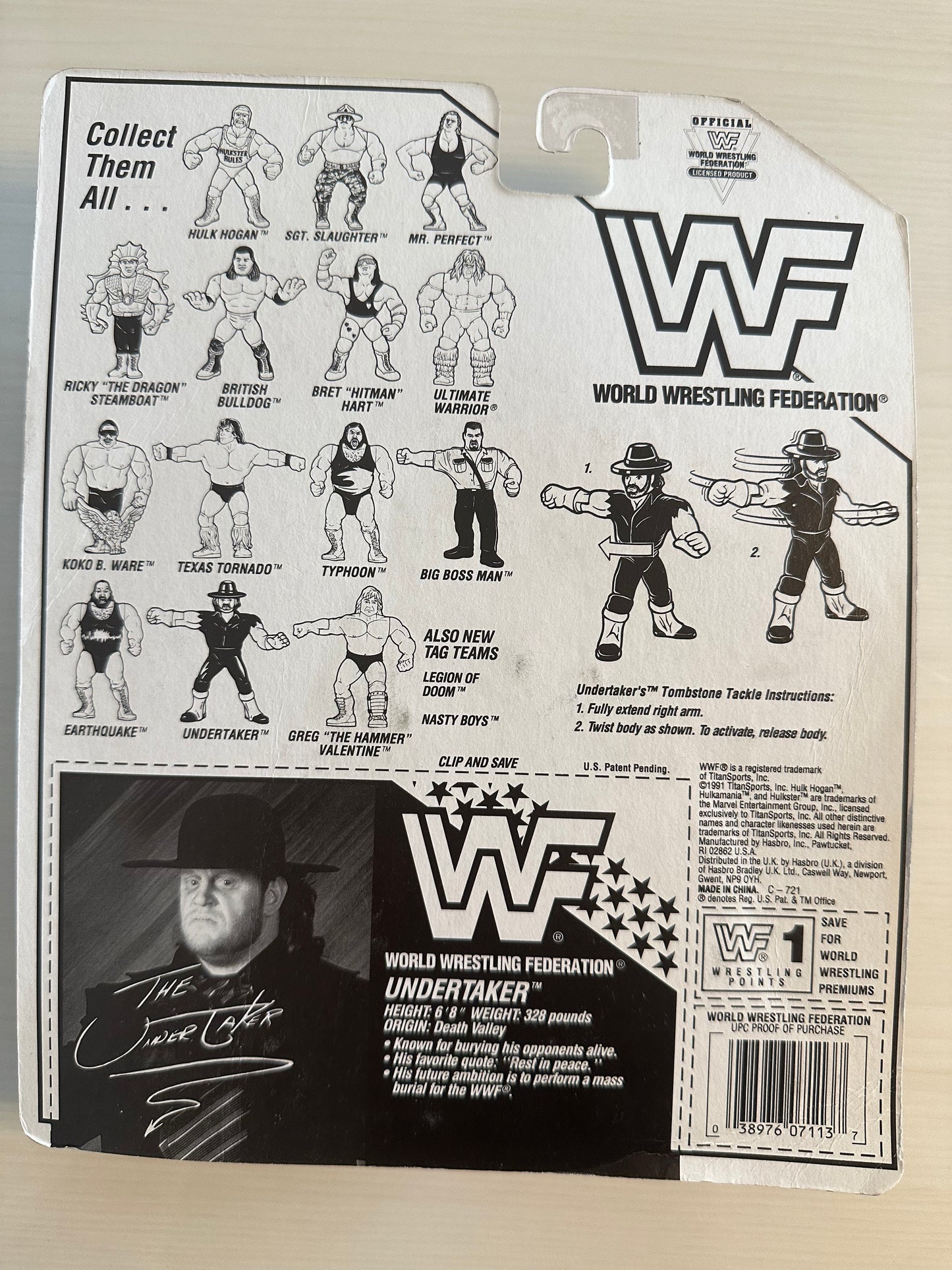 The Undertaker Series 4 WWF Hasbro