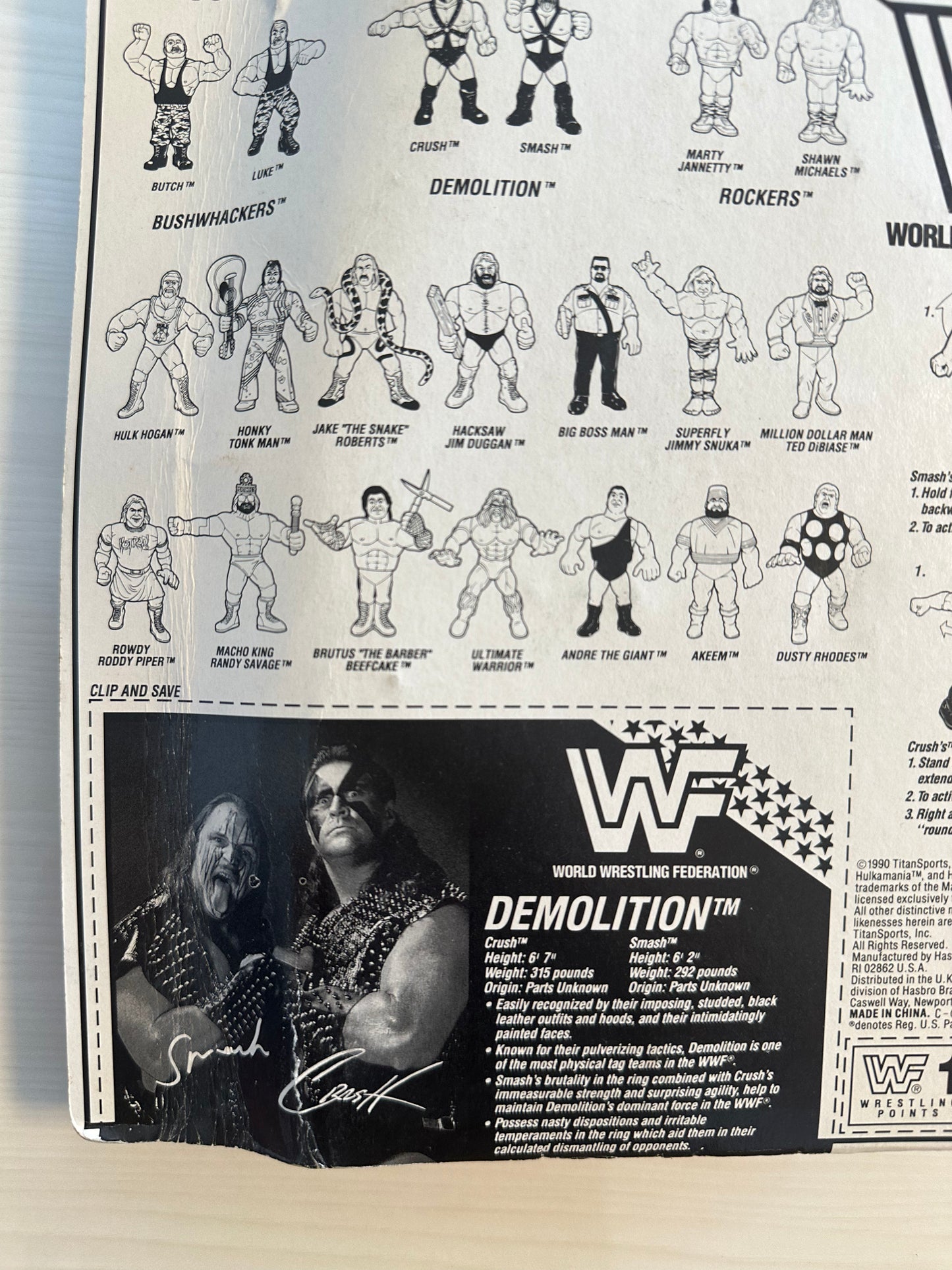 Demolition Series 2 WWF Hasbro