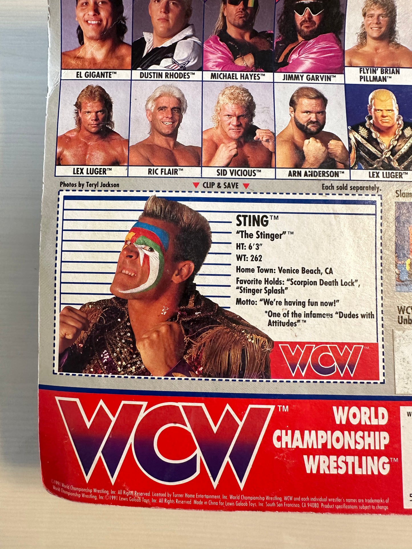 Sting WCW Galoob Pre-ring UK Exclusive