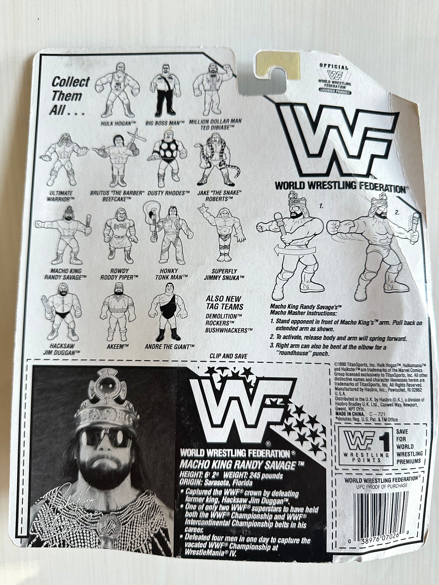 Macho King Randy Savage Series 2 WWF Hasbro