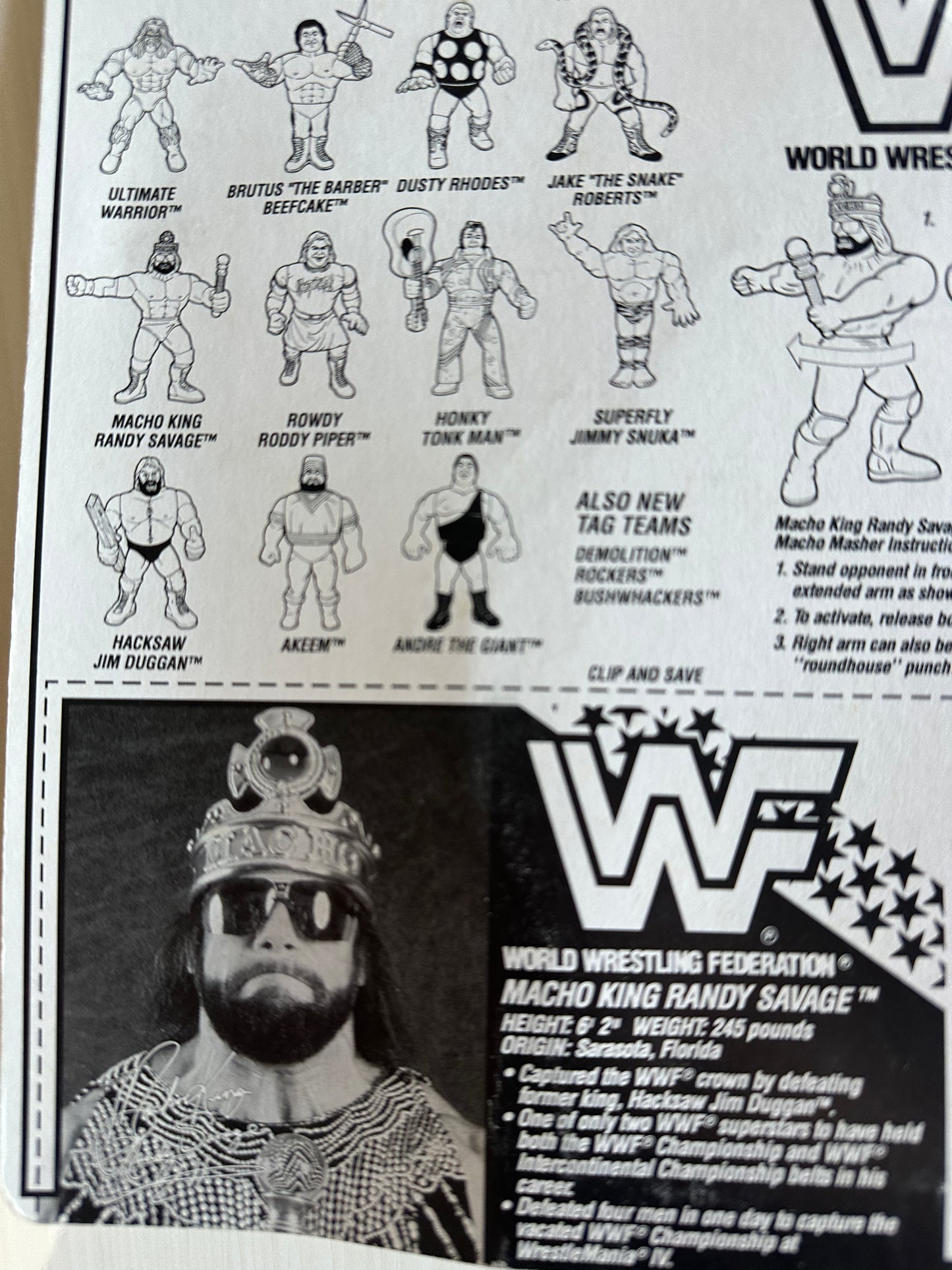 Macho King Randy Savage Series 2 WWF Hasbro