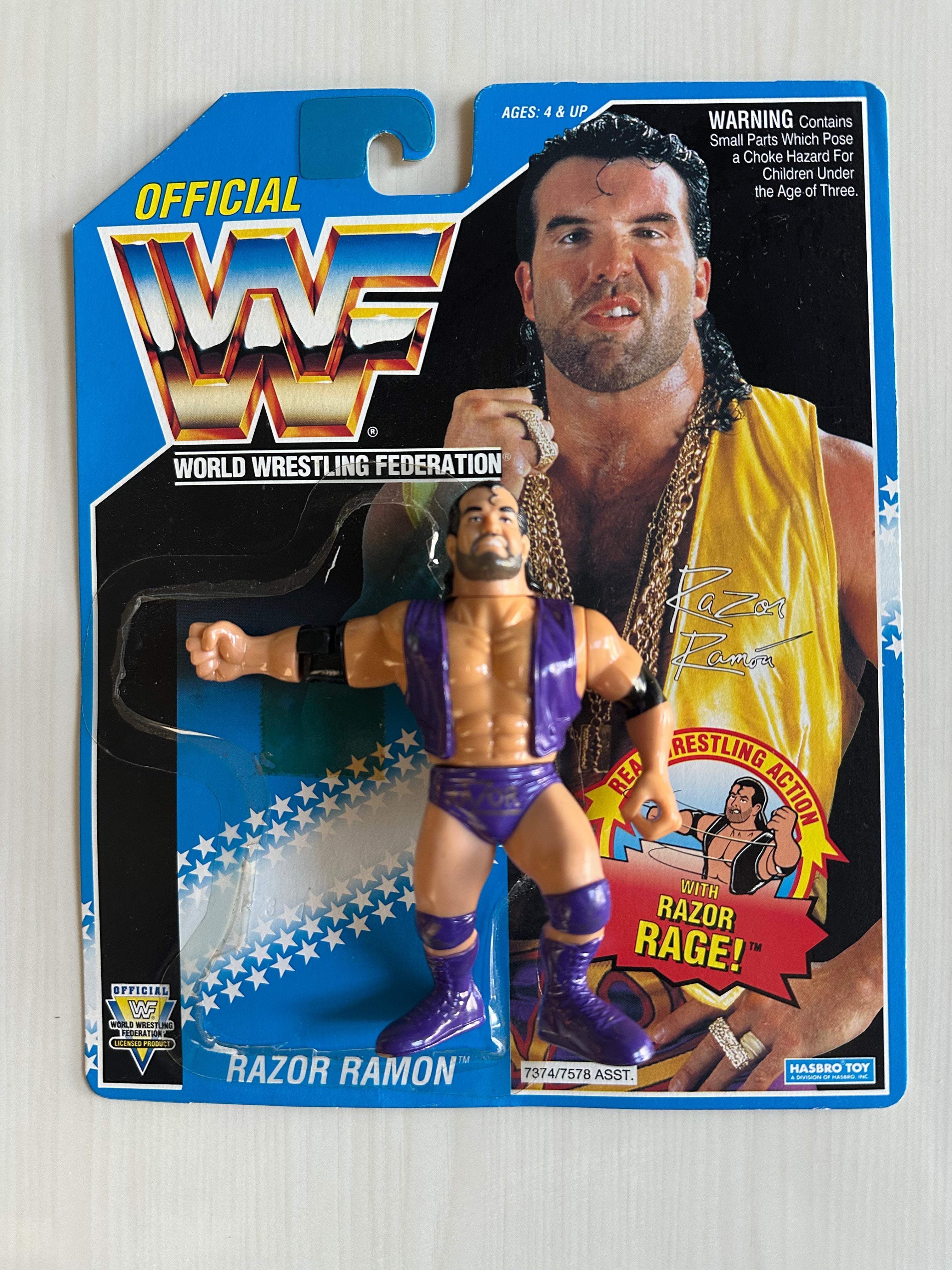 Razor Ramon Series 10 WWF Hasbro purple loose figure – retrofigure