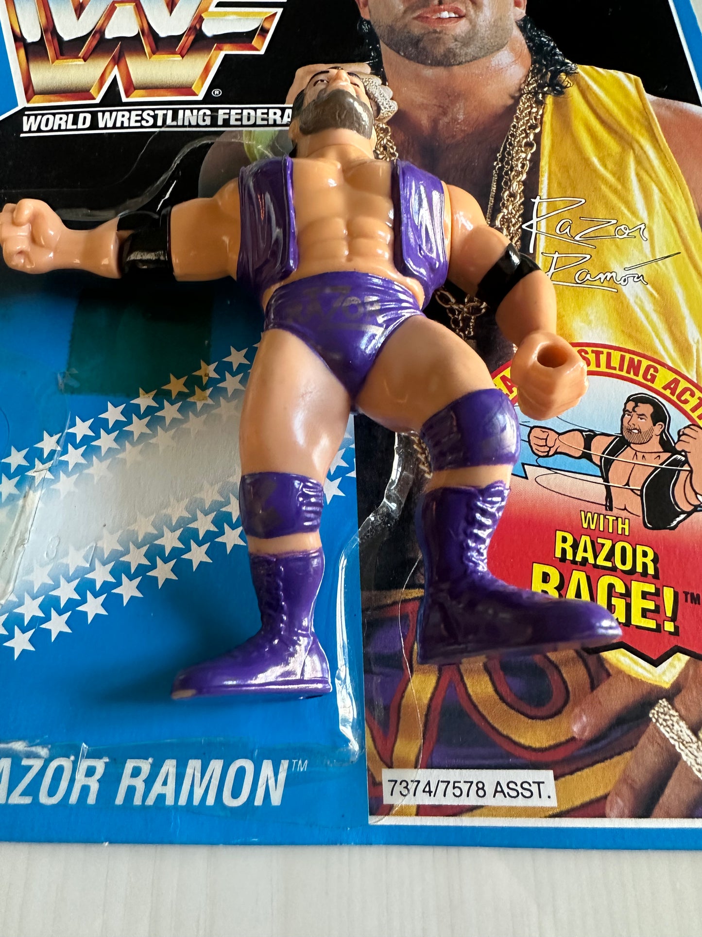 Razor Ramon Series 10 WWF Hasbro purple