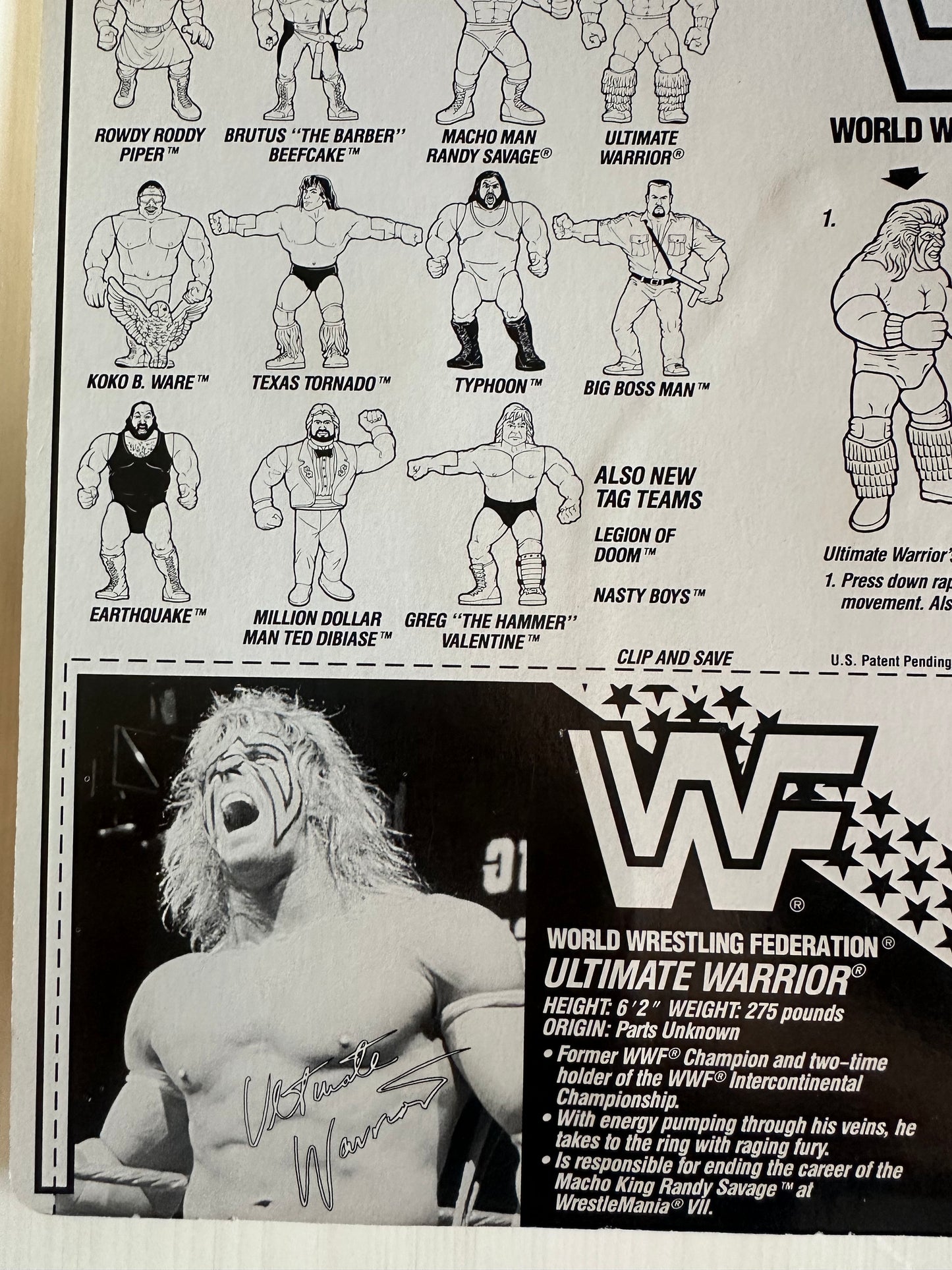 Ultimate Warrior Series 3 WWF Hasbro