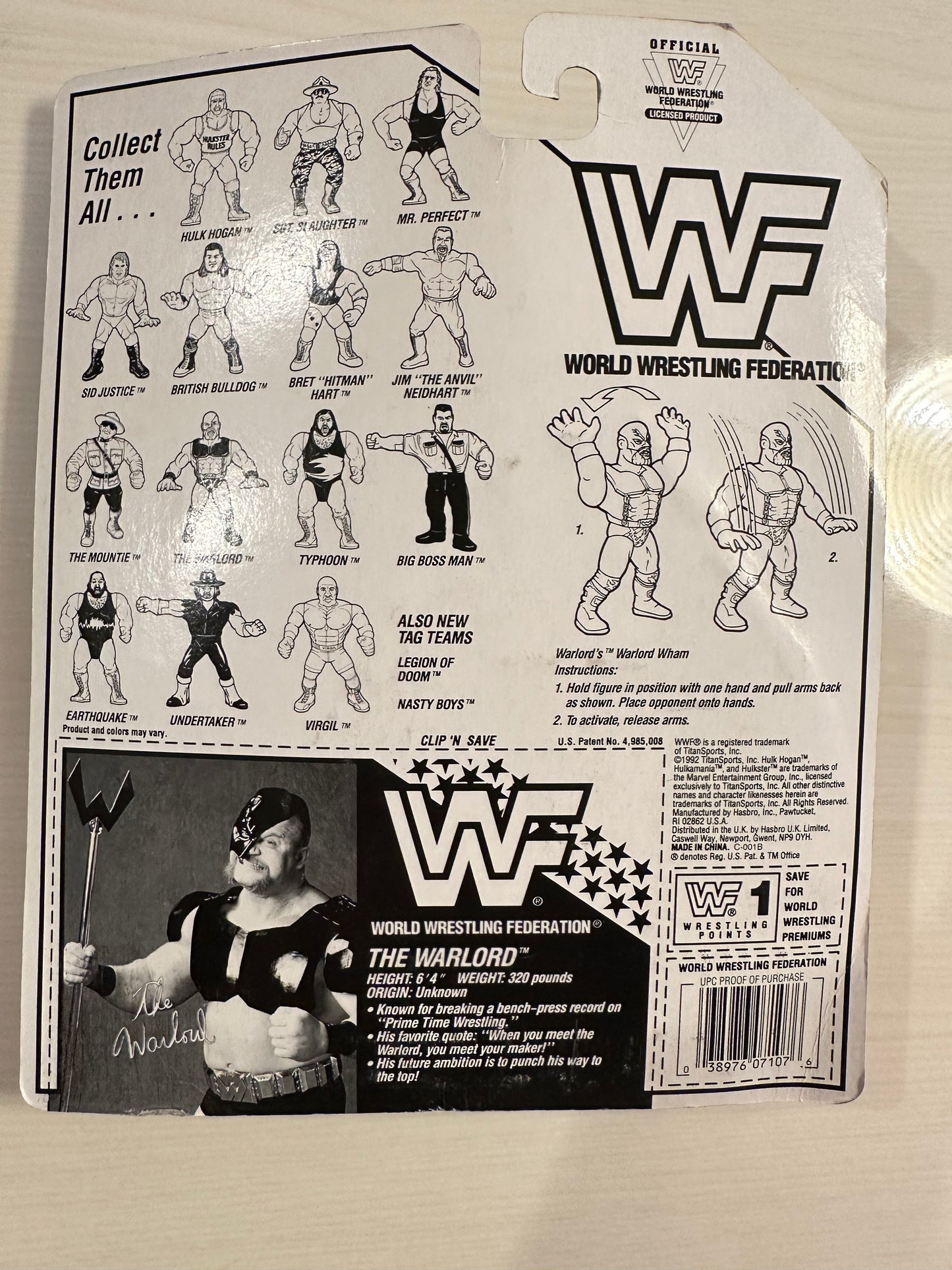 The Warlord Series 5 WWF Hasbro