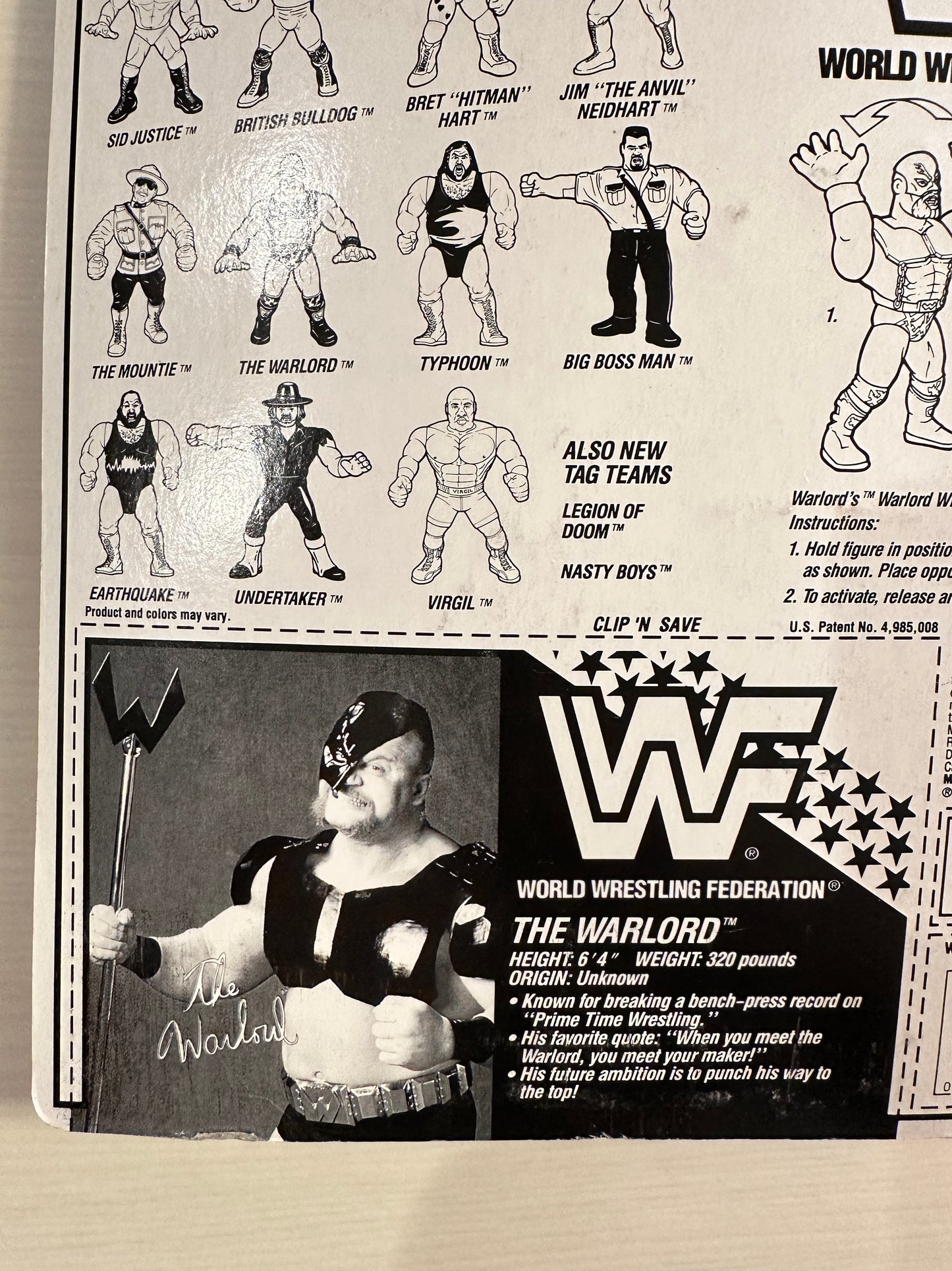 The Warlord Series 5 WWF Hasbro