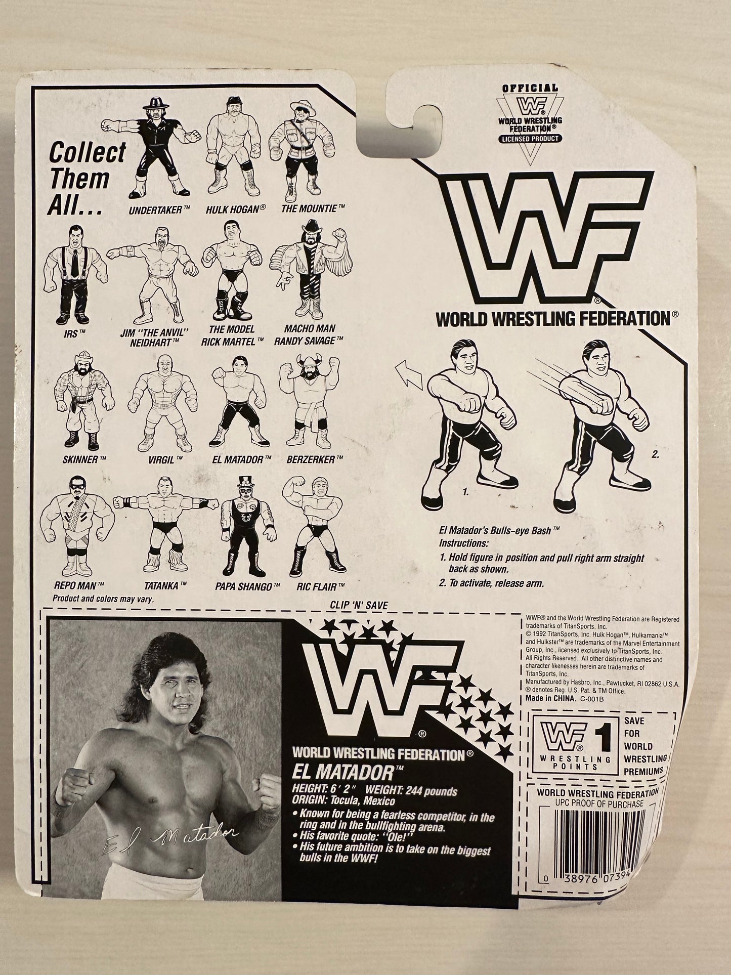 El Matador Series 6 WWF Hasbro