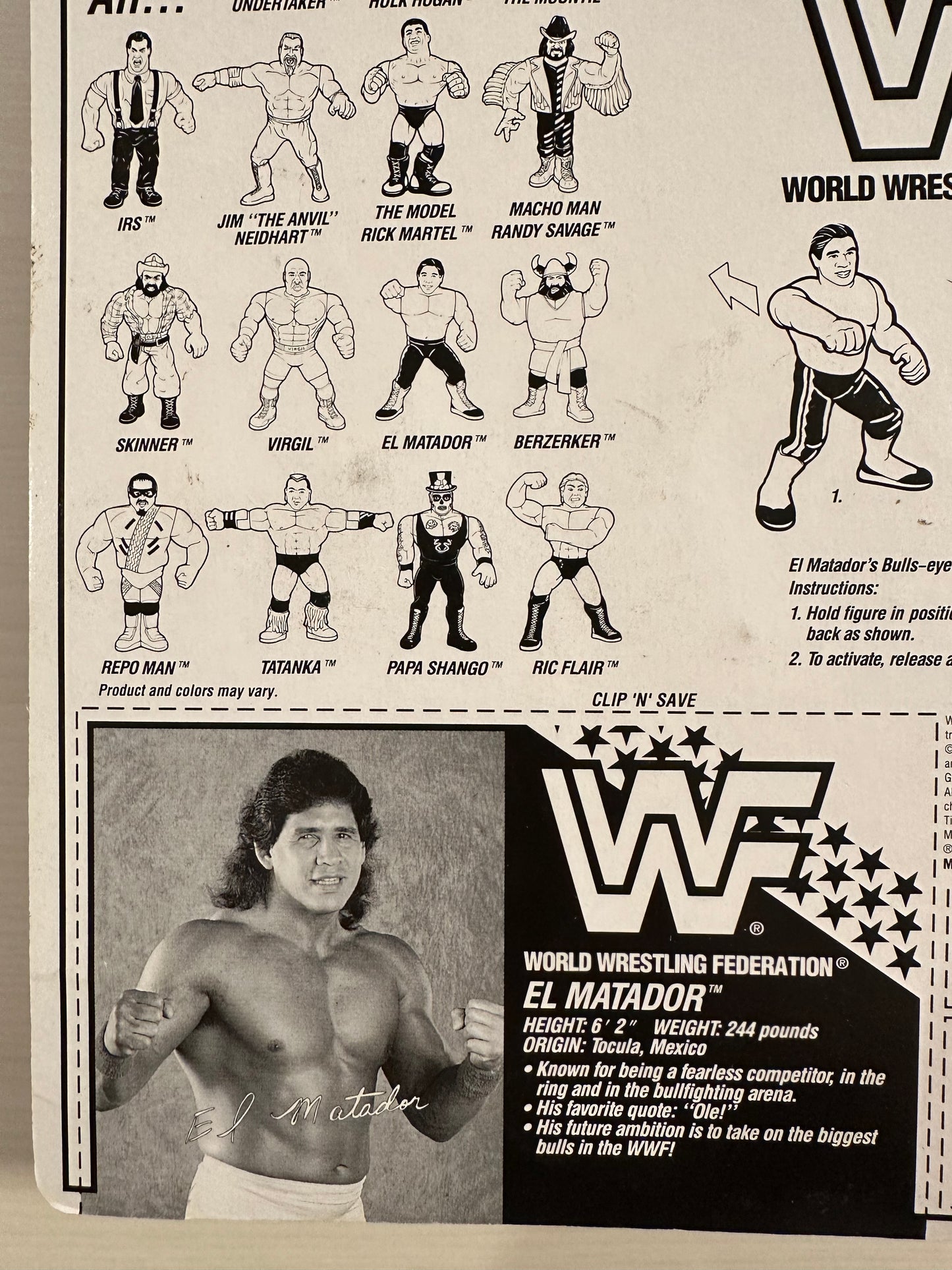 El Matador Series 6 WWF Hasbro