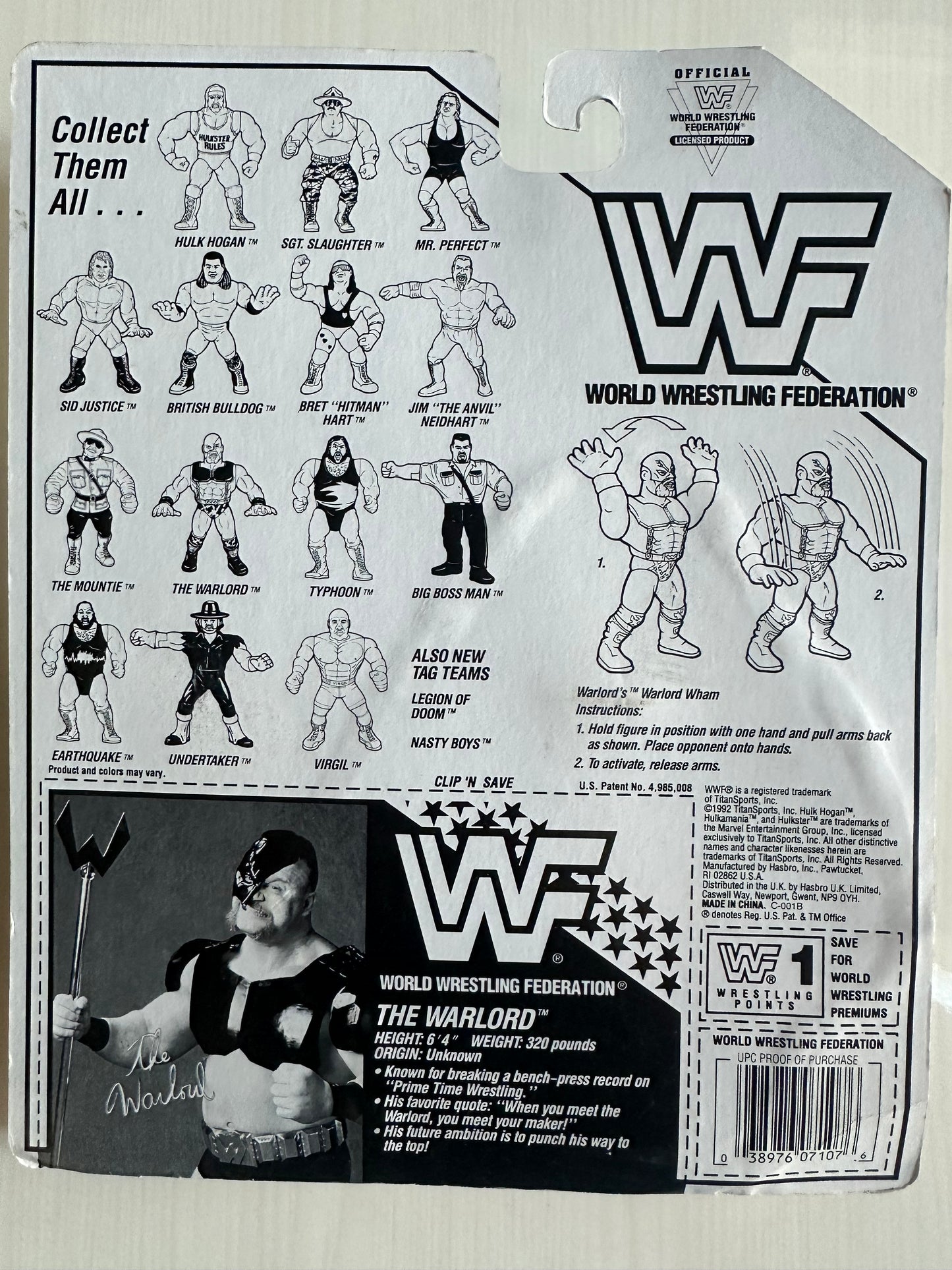 The Warlord Series 5 WWF Hasbro