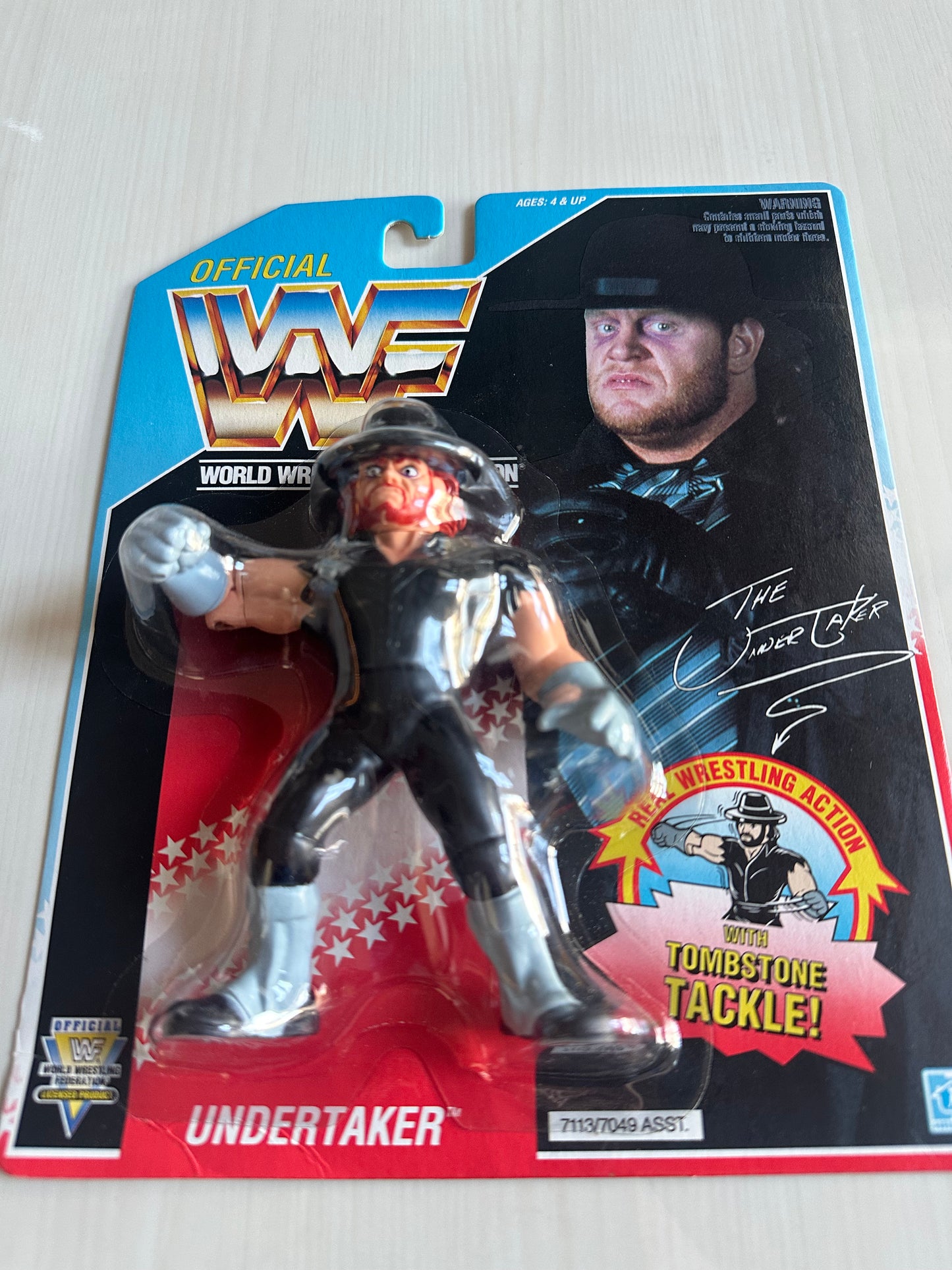 The Undertaker Series 4 WWF Hasbro MOC figure