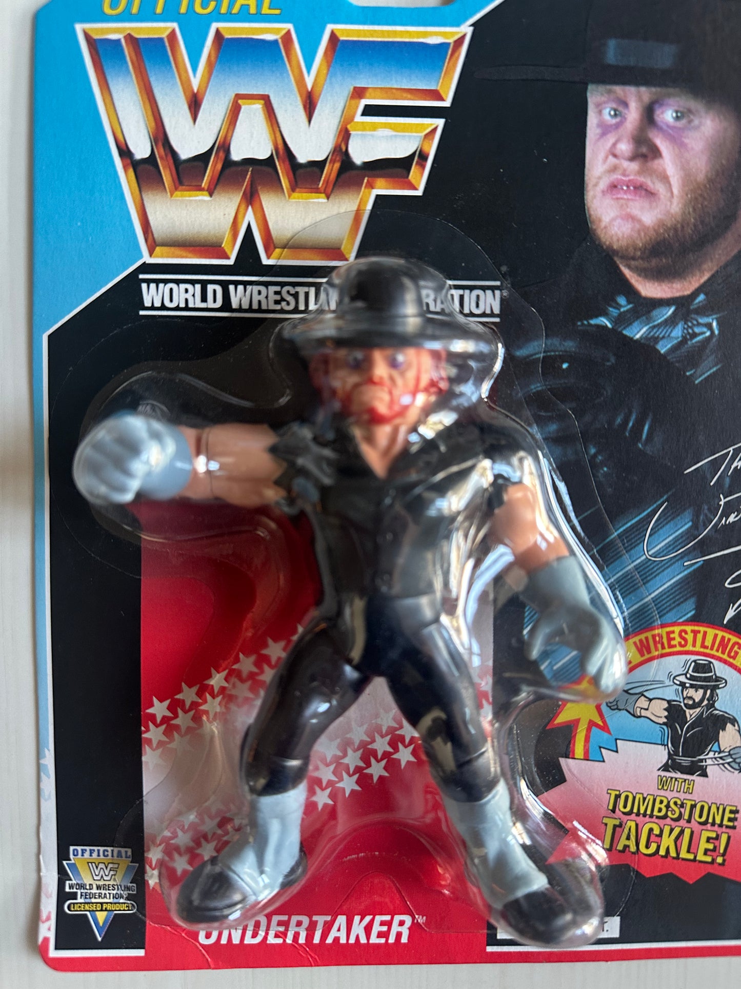 The Undertaker Series 4 WWF Hasbro MOC figure