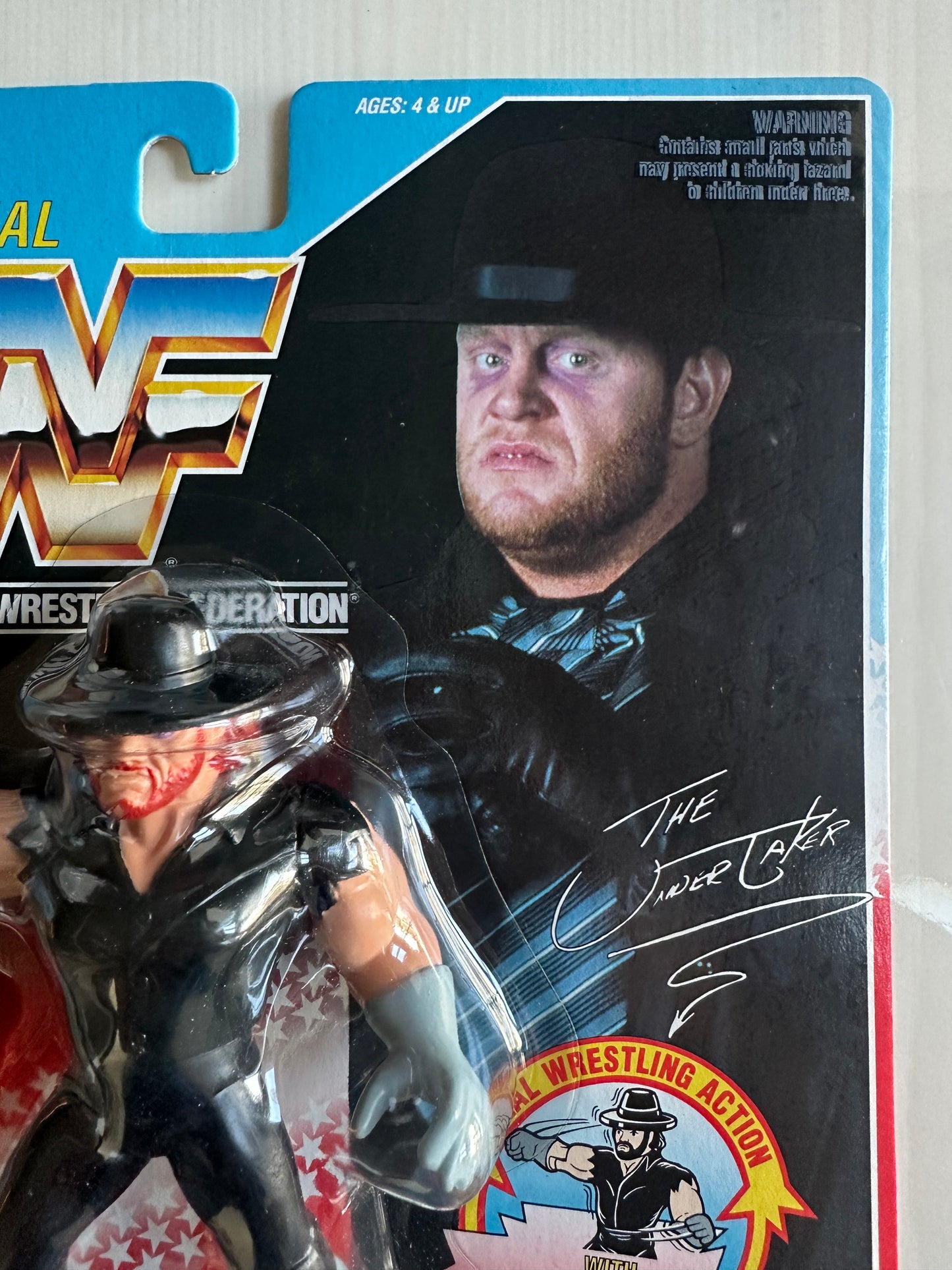 The Undertaker Series 4 WWF Hasbro MOC figure
