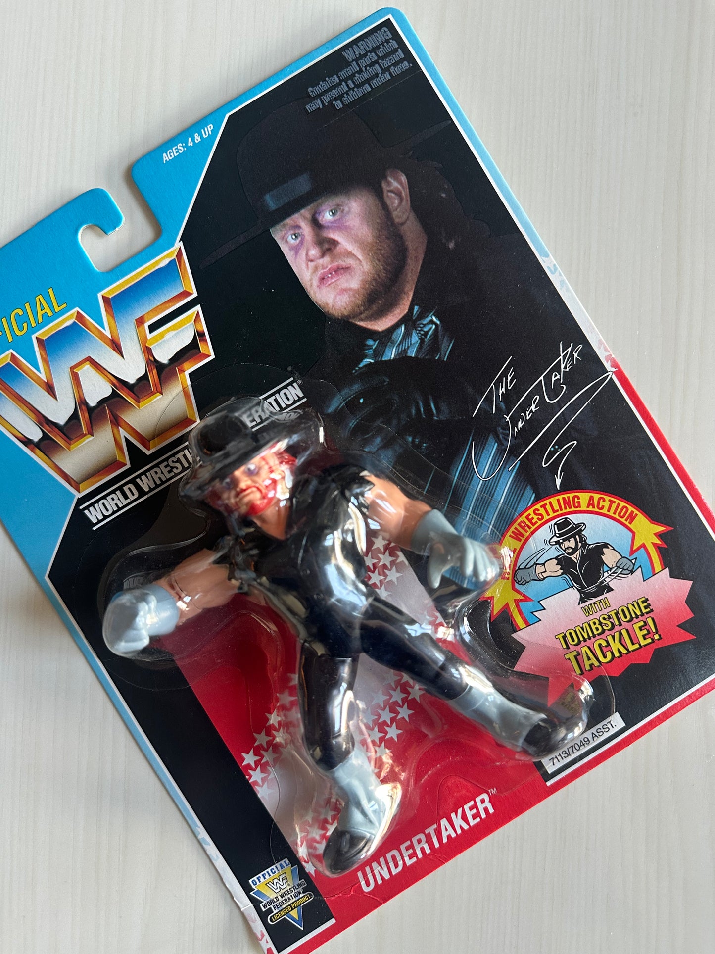 The Undertaker Series 4 WWF Hasbro MOC figure