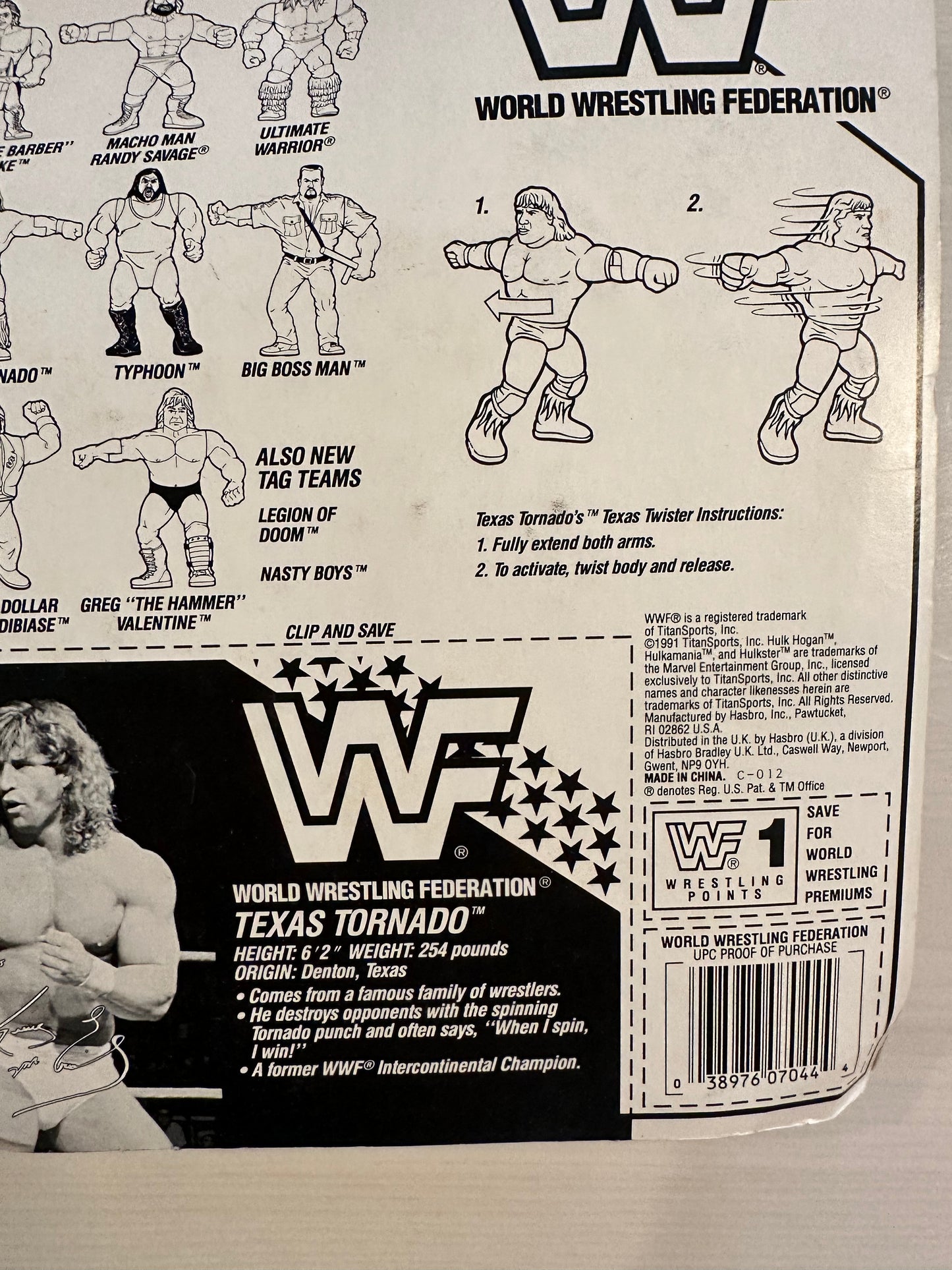 Texas Tornado Series 3 WWF Hasbro