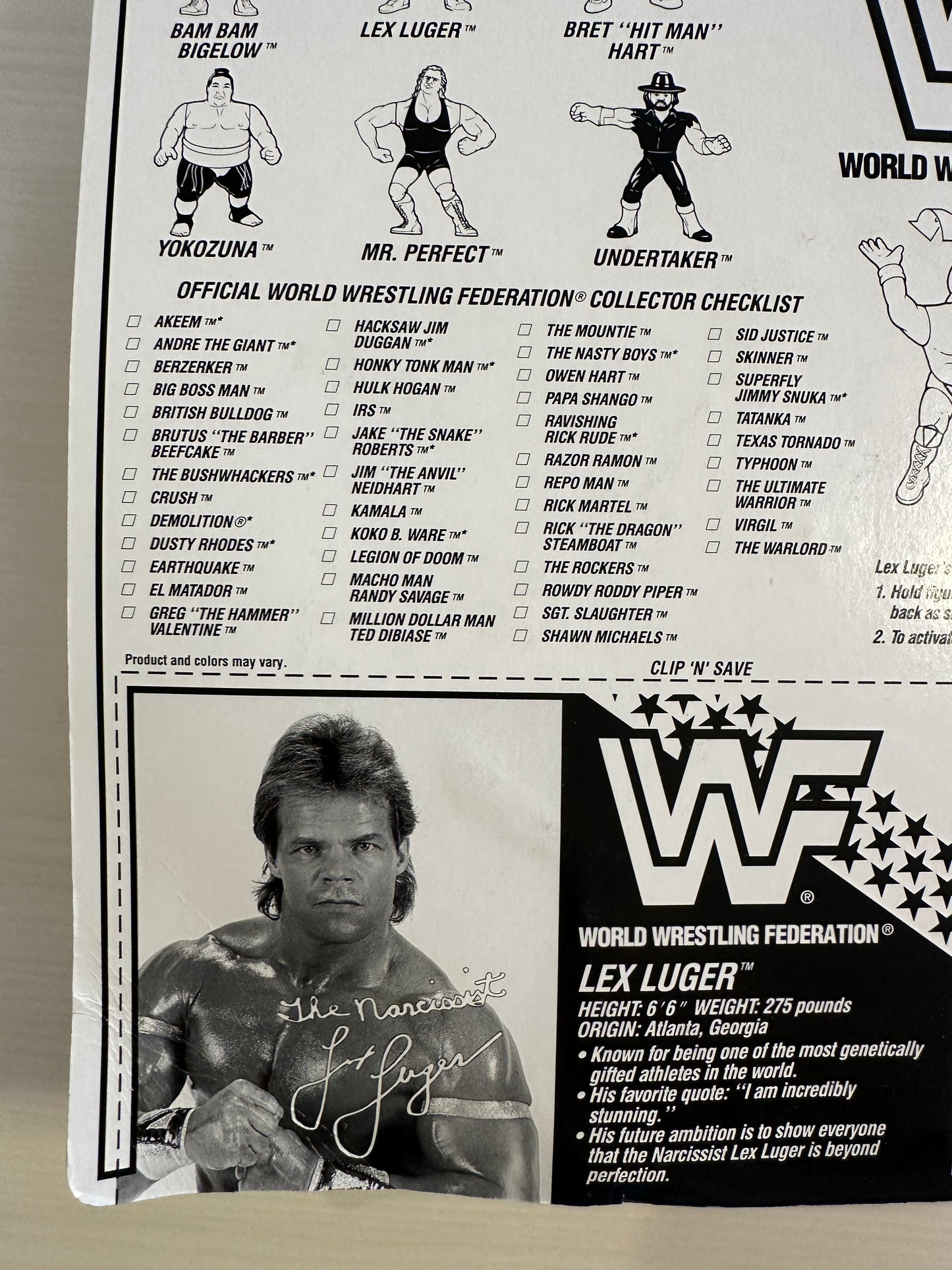 Lex Luger Series 8 WWF Hasbro