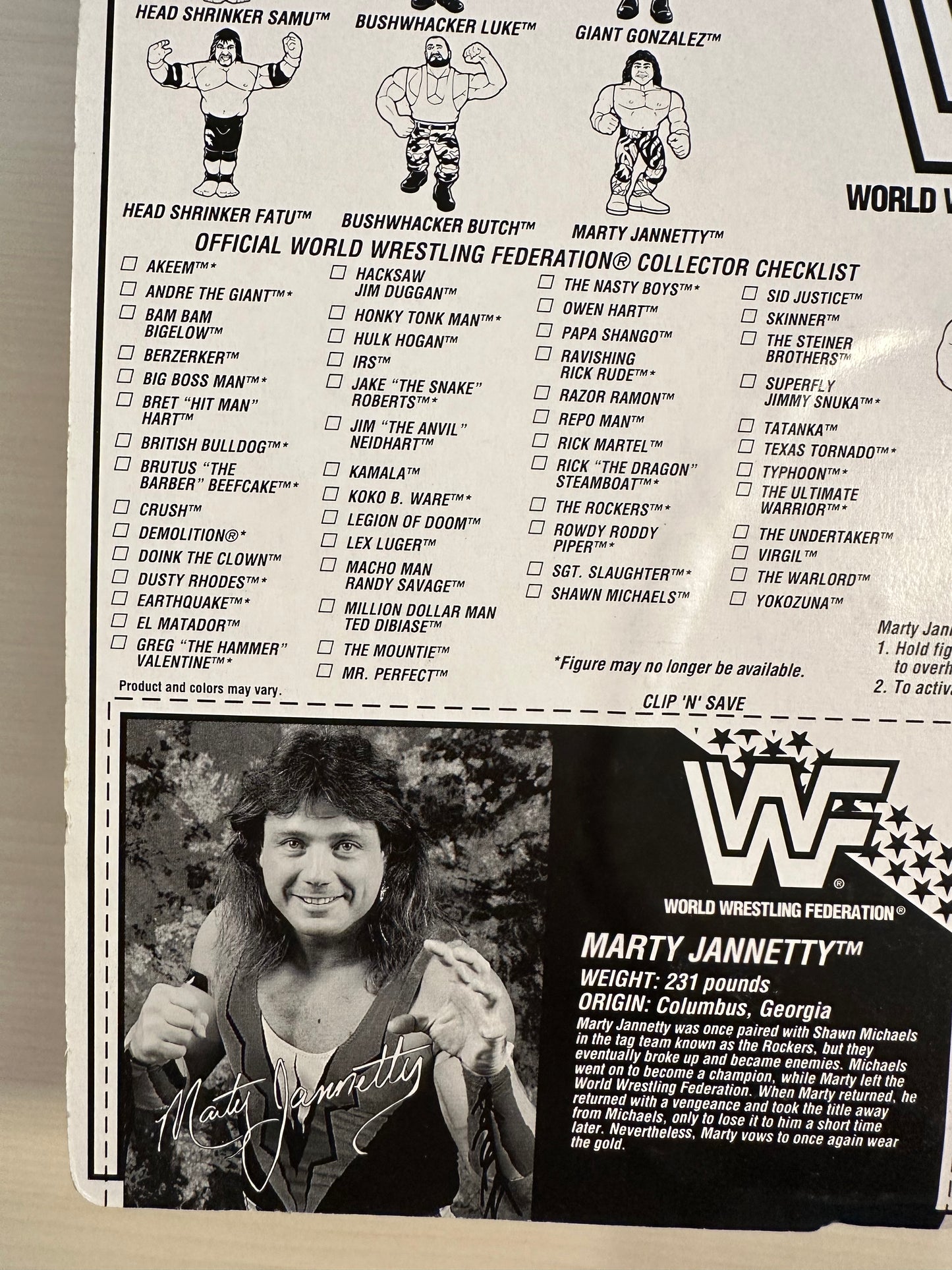 Marty Jannetty Series 10 WWF Hasbro