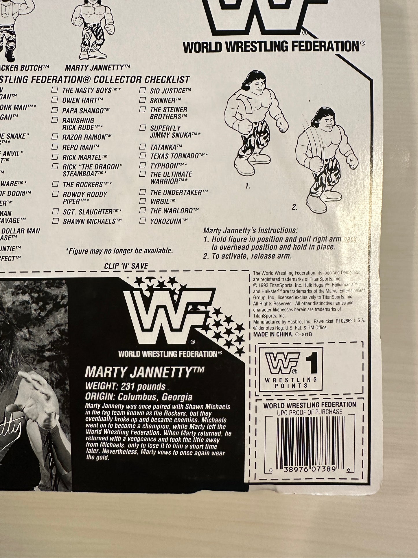 Marty Jannetty Series 10 WWF Hasbro