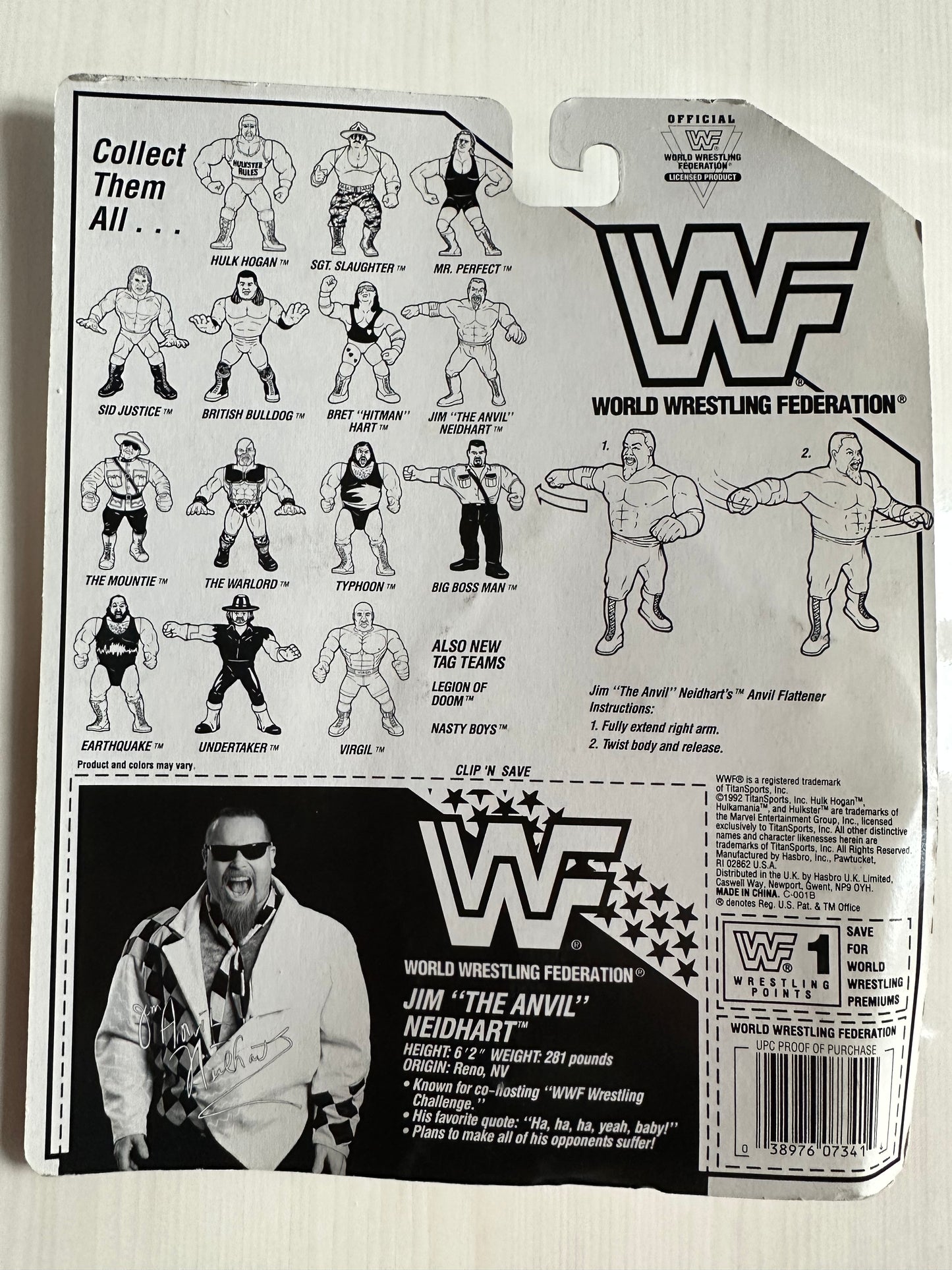Jim the Anvil Neidhart Series 5 WWF Hasbro