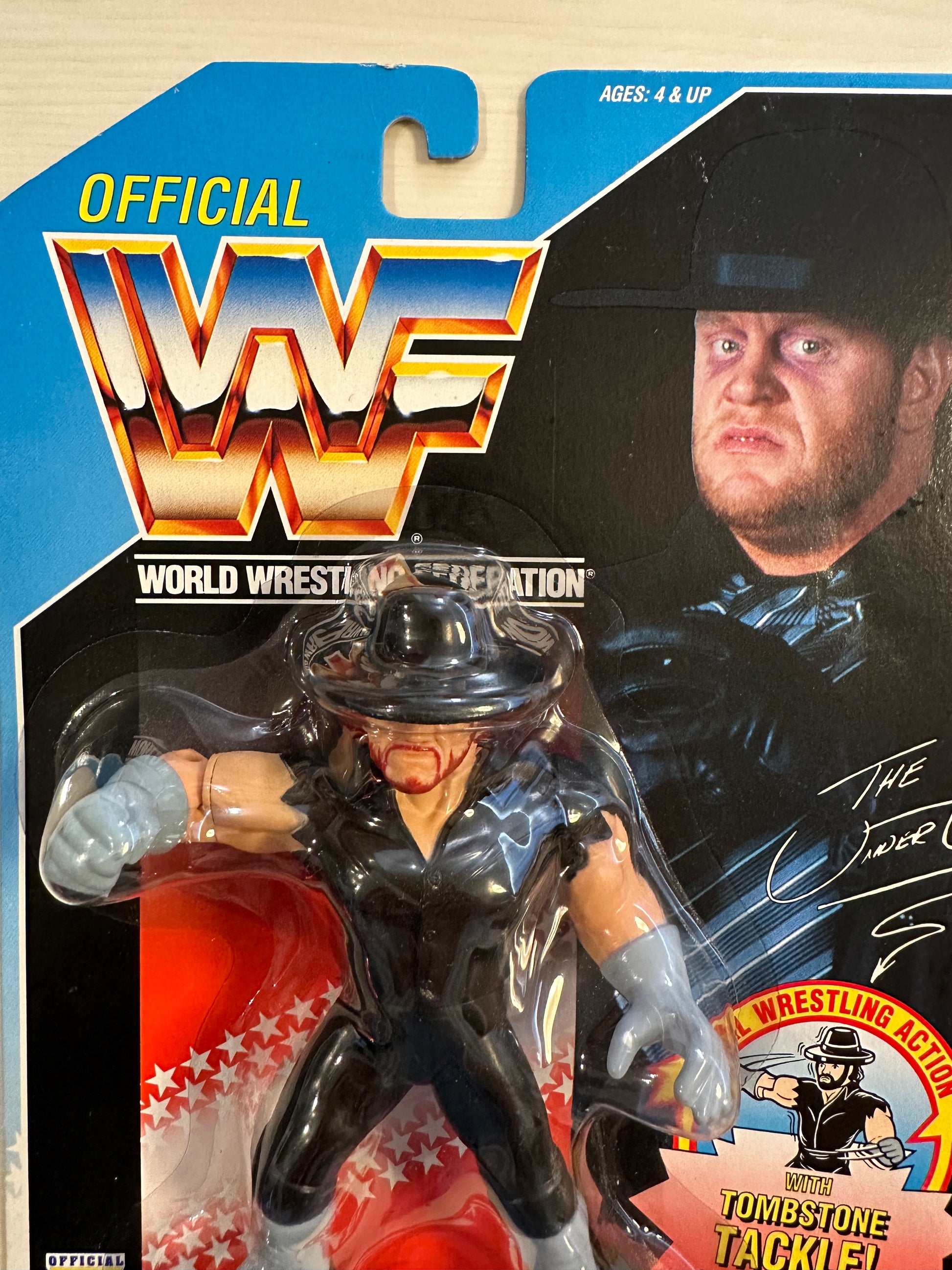 Officiel WWF Les Superstars Du Catch The Undertaker Hasbro 1992 French Officiel WWF Les Superstars Du Catch The Undertaker Hasbro 1992 French