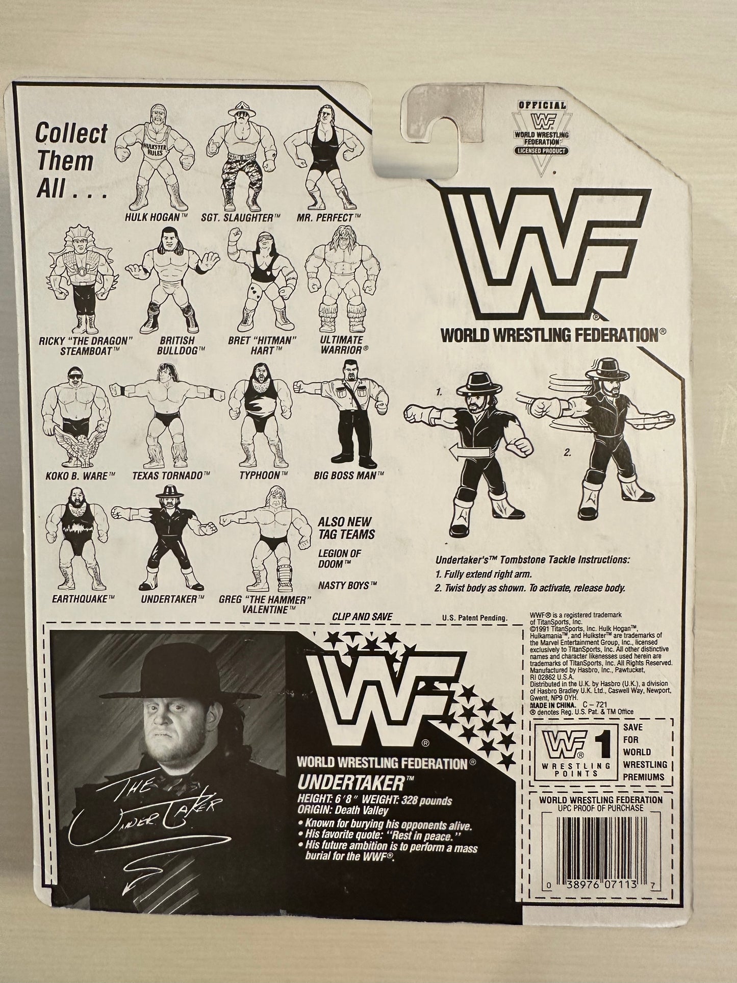 The Undertaker Series 4 WWF Hasbro