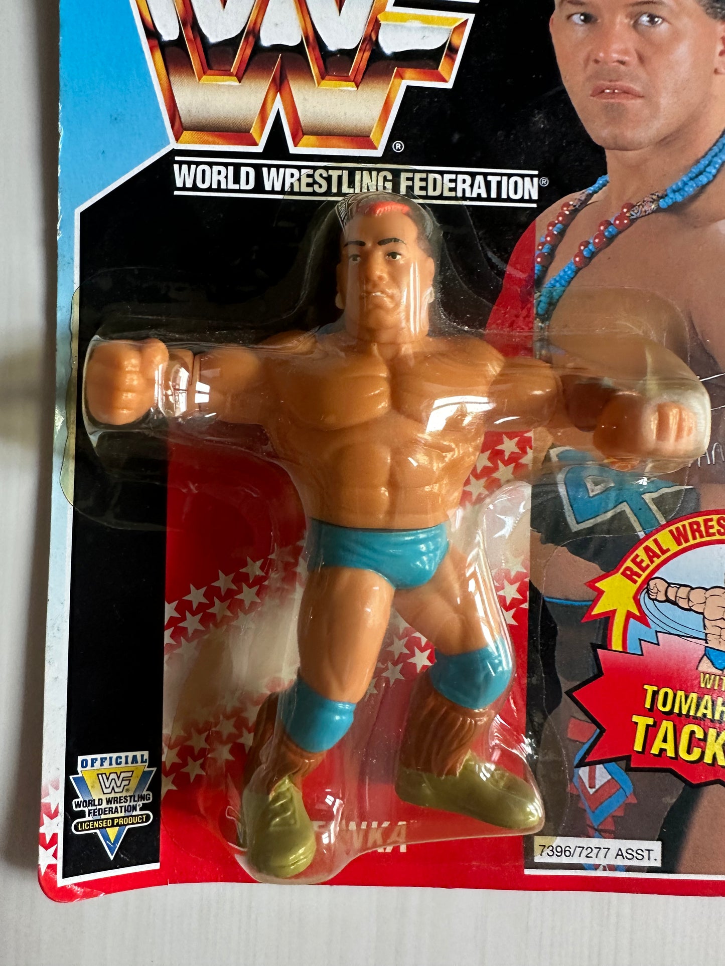 Tatanka Series 6 WWF Hasbro MOC figure