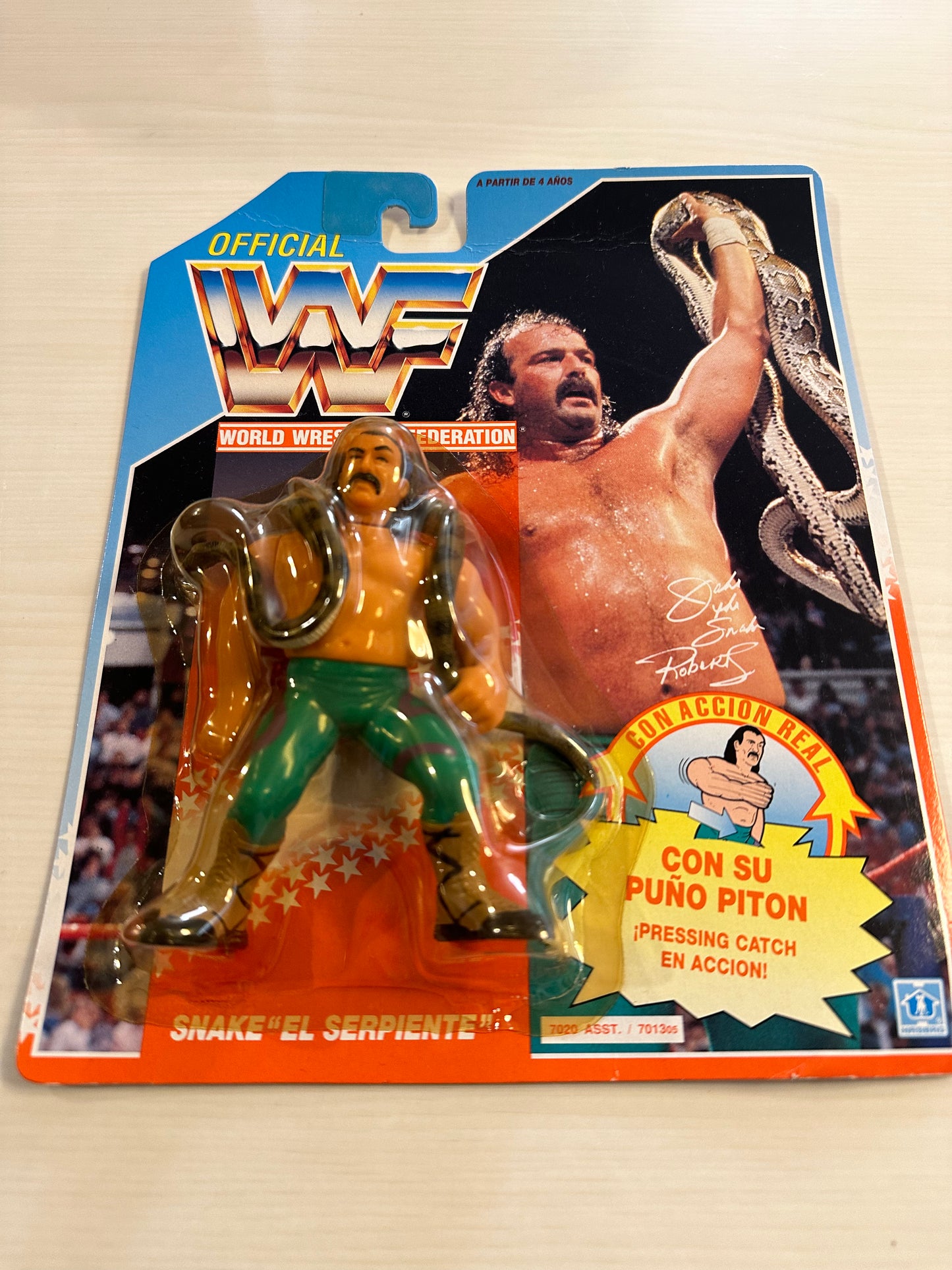 Jake the Snake Roberts Series 1 WWF Hasbro foreign