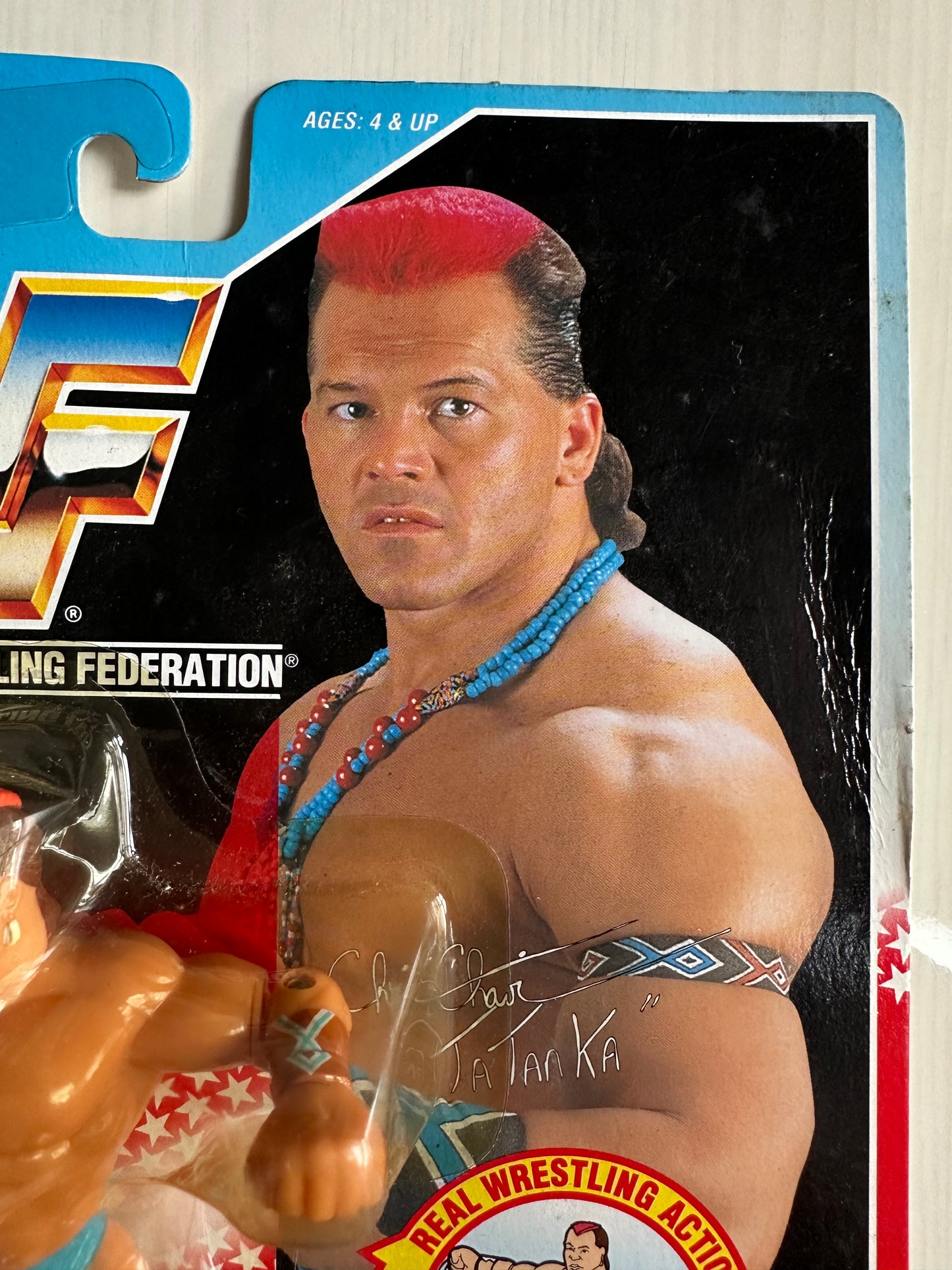 Tatanka Series 6 WWF Hasbro MOC figure