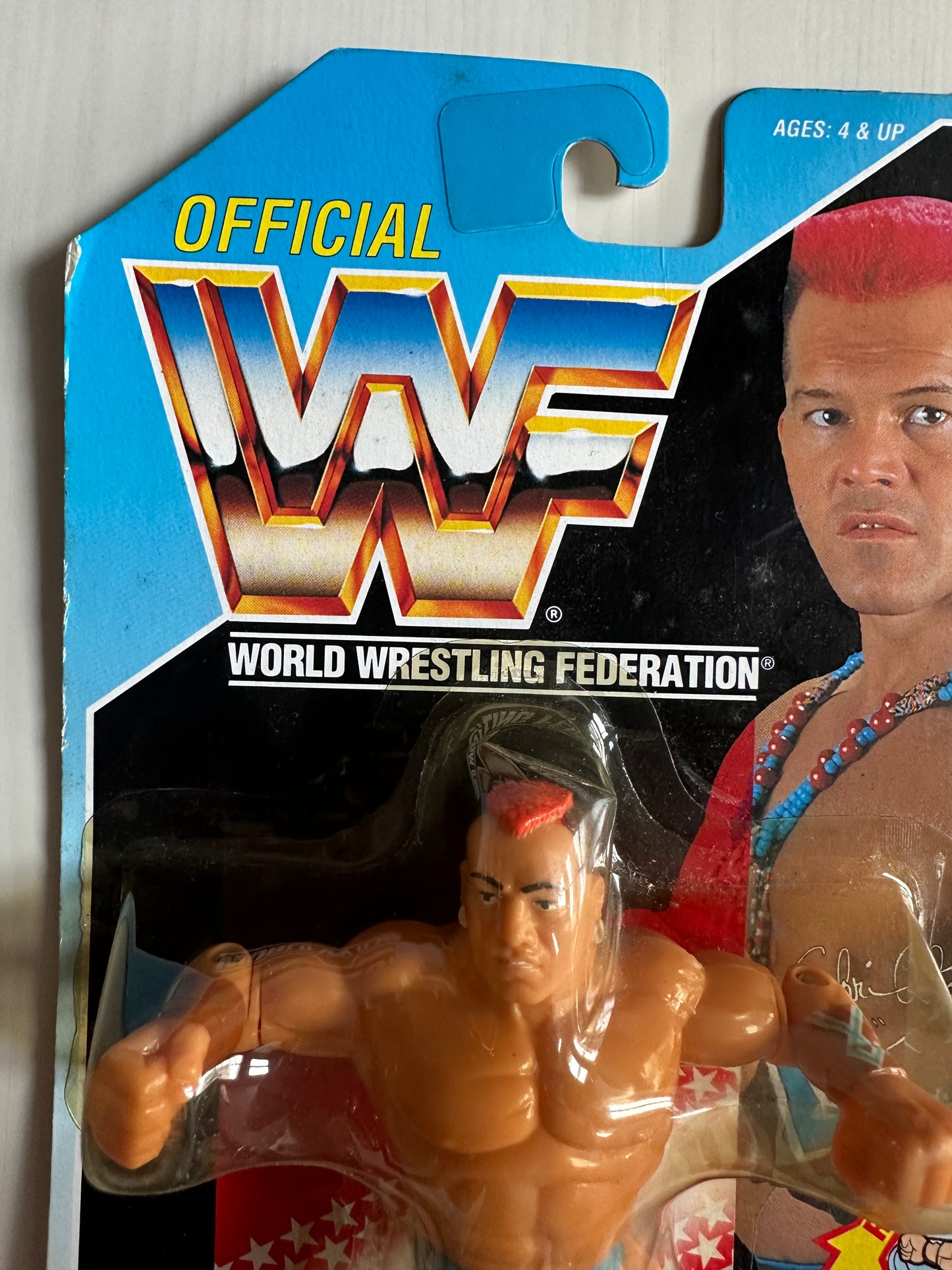 Tatanka Series 6 WWF Hasbro MOC figure