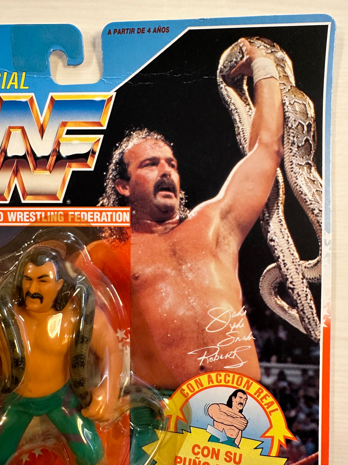 Jake the Snake Roberts Series 1 WWF Hasbro foreign