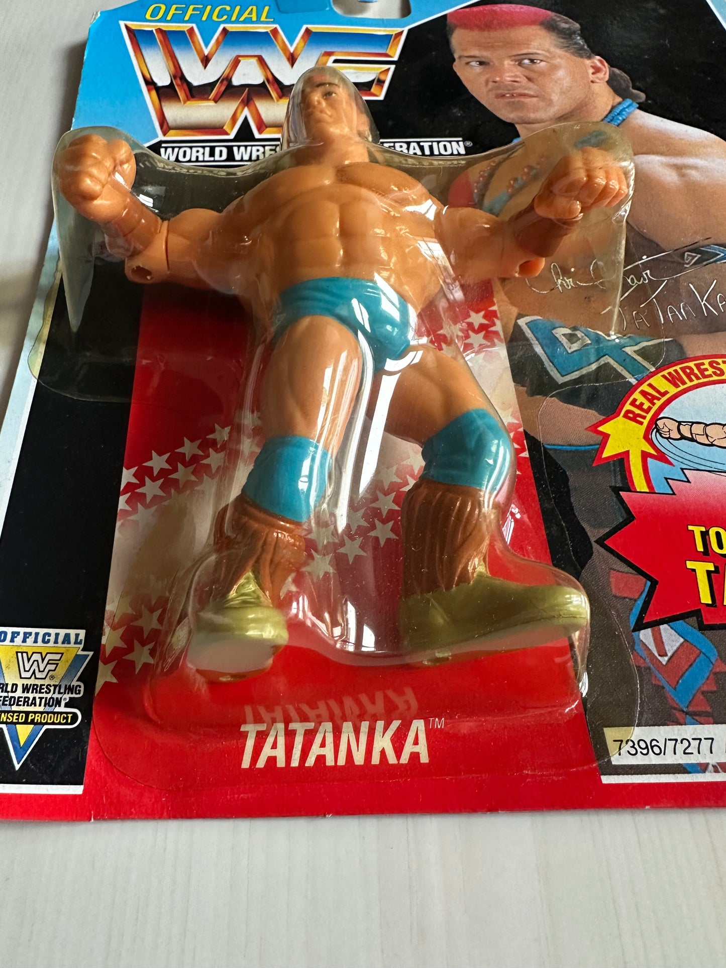 Tatanka Series 6 WWF Hasbro MOC figure