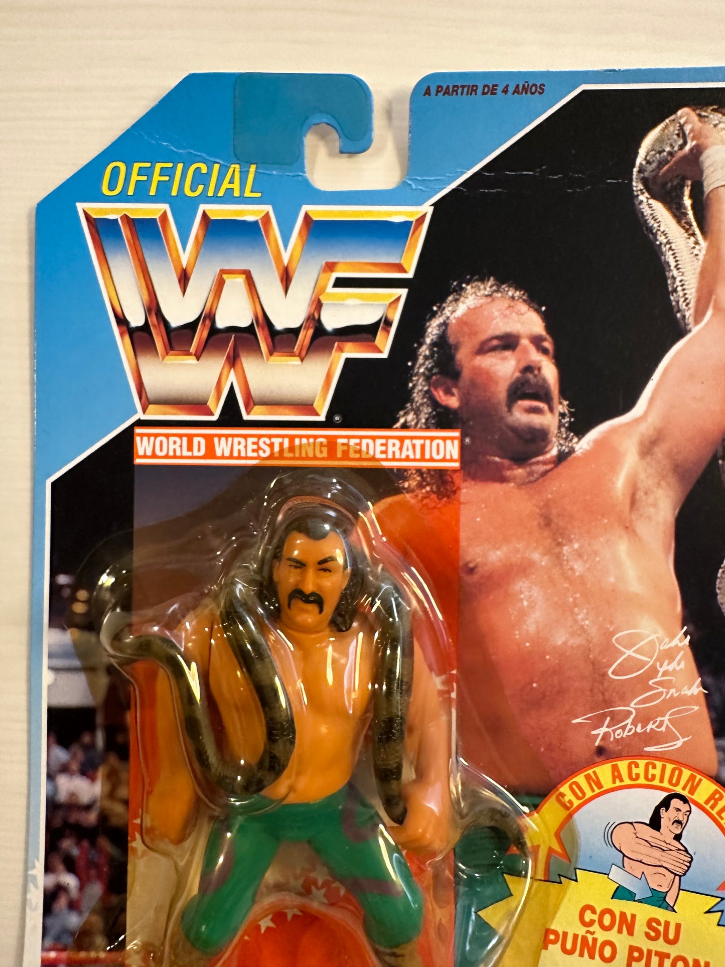 Jake the Snake Roberts Series 1 WWF Hasbro foreign