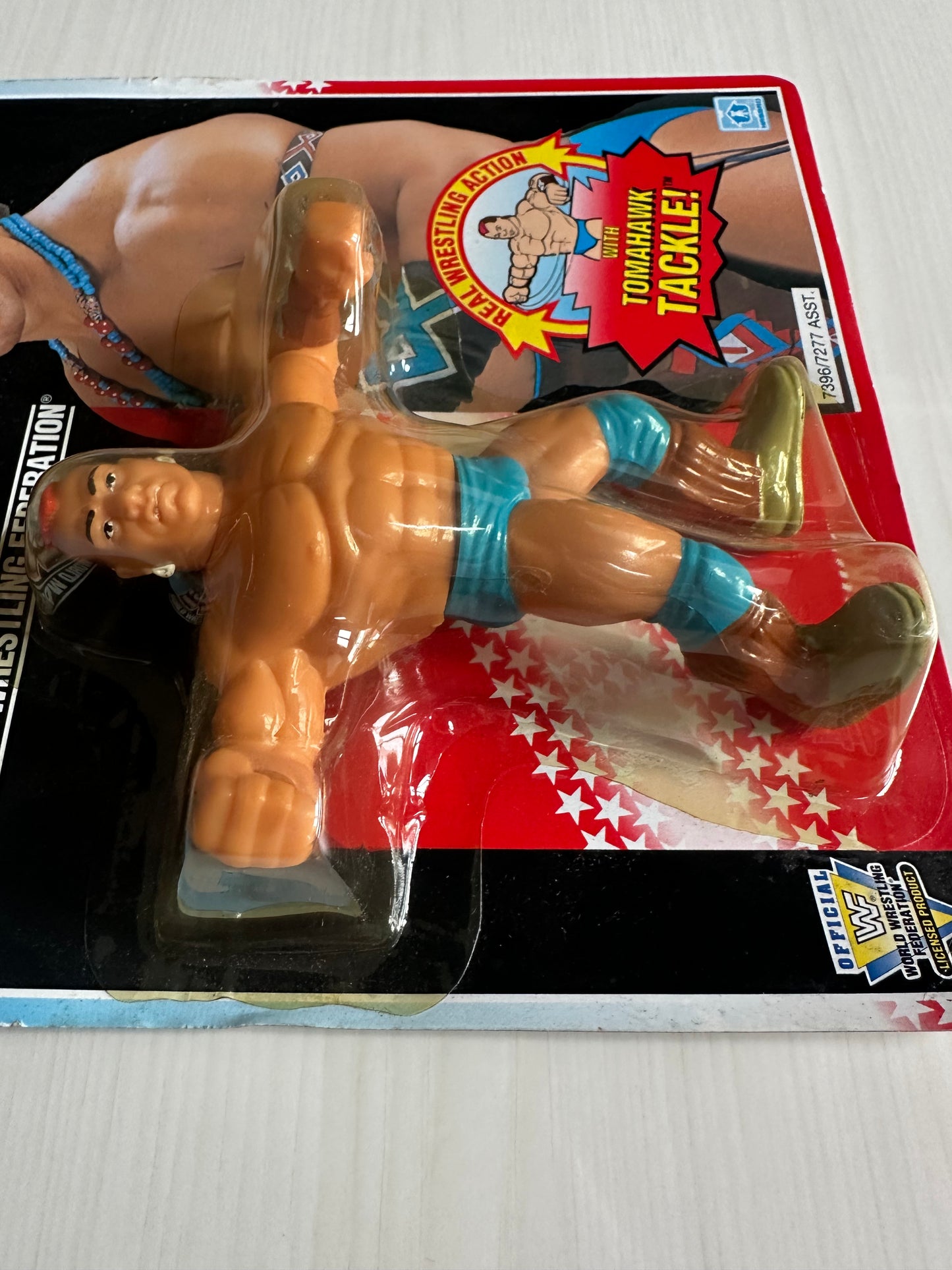 Tatanka Series 6 WWF Hasbro MOC figure