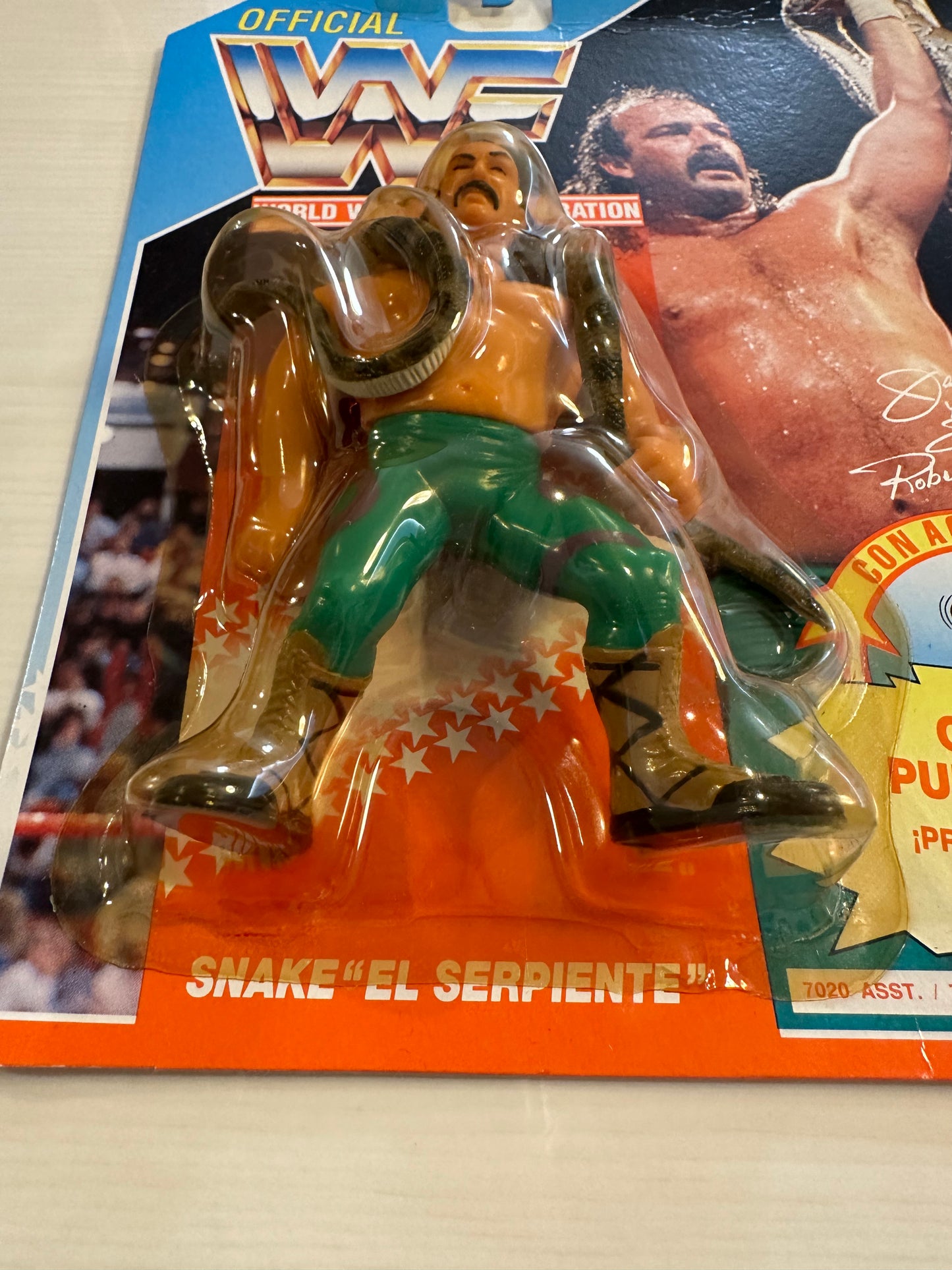 Jake the Snake Roberts Series 1 WWF Hasbro foreign