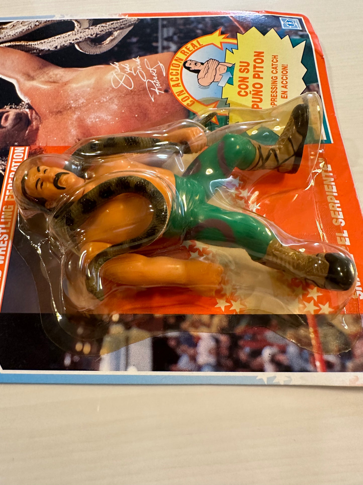 Jake the Snake Roberts Series 1 WWF Hasbro foreign