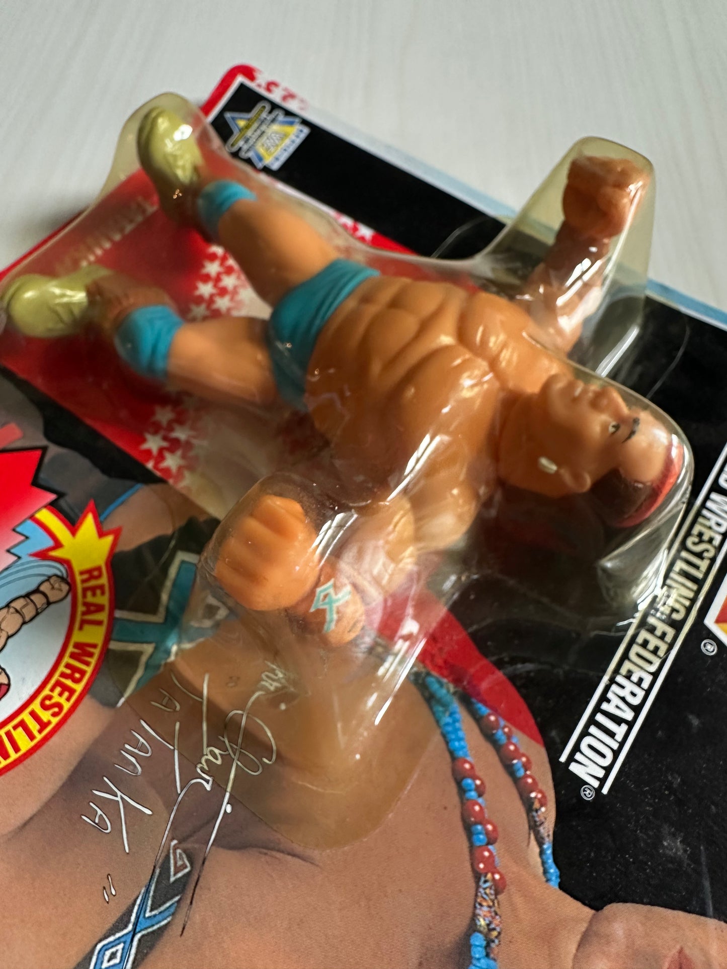 Tatanka Series 6 WWF Hasbro MOC figure
