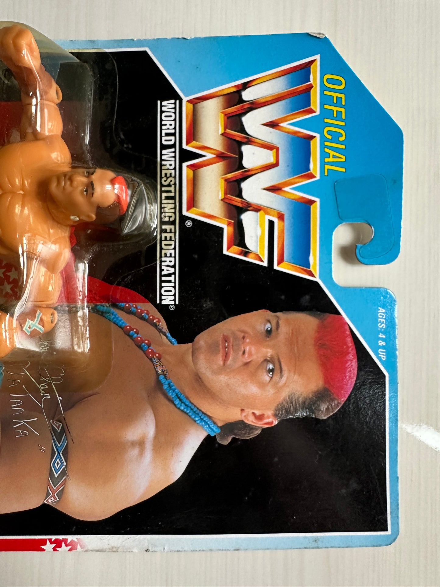 Tatanka Series 6 WWF Hasbro MOC figure