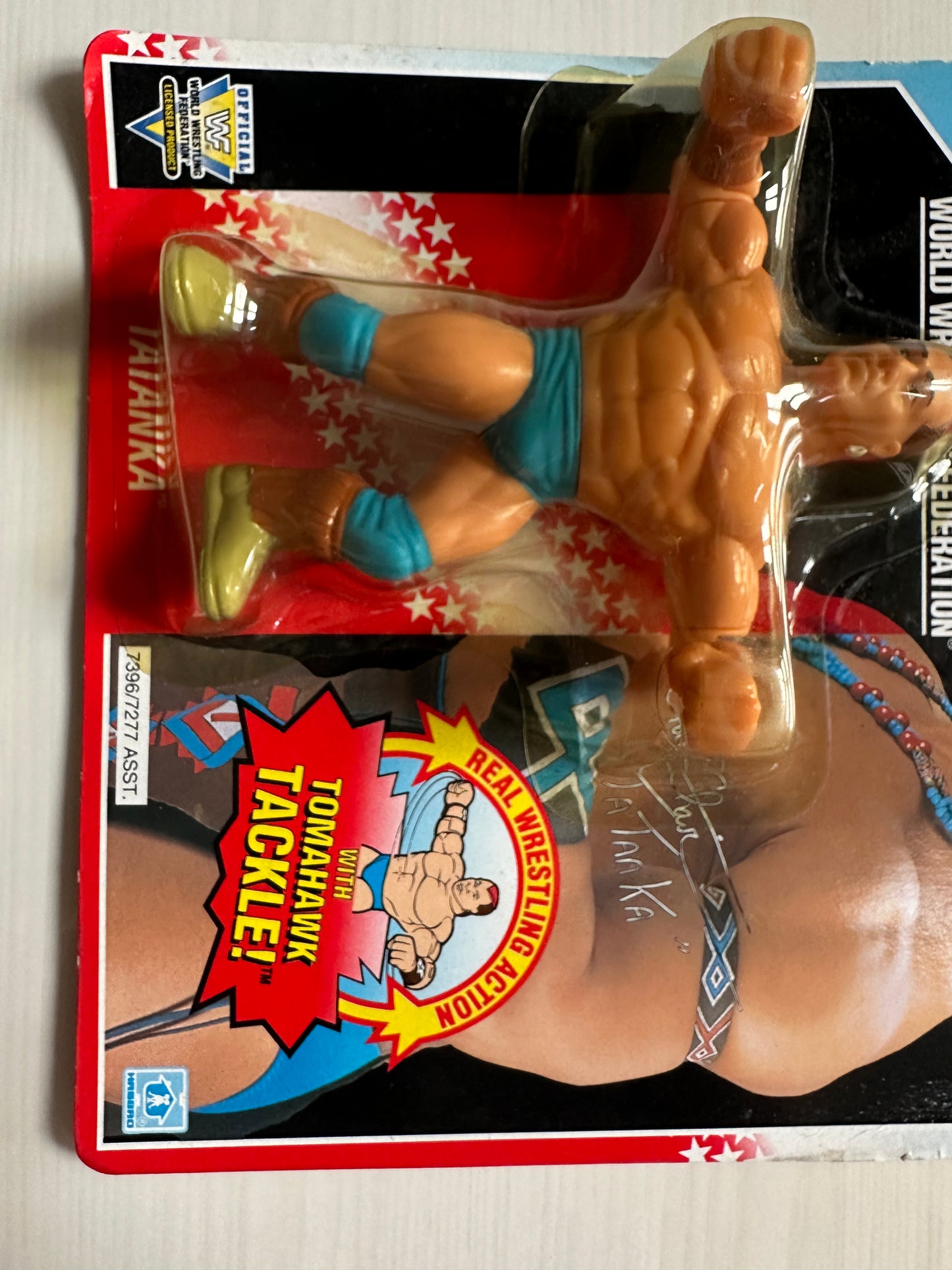 Tatanka Series 6 WWF Hasbro MOC figure