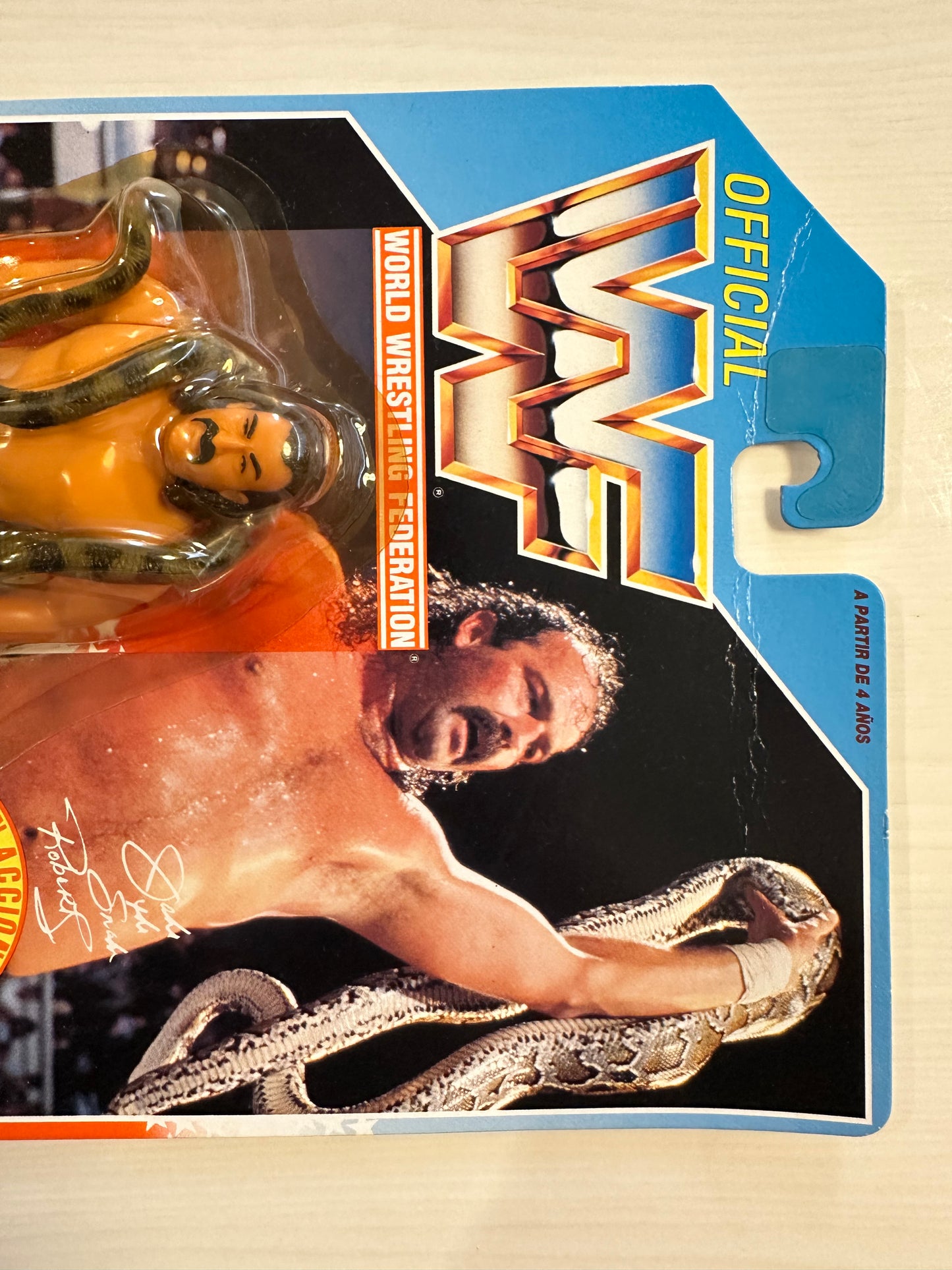 Jake the Snake Roberts Series 1 WWF Hasbro foreign