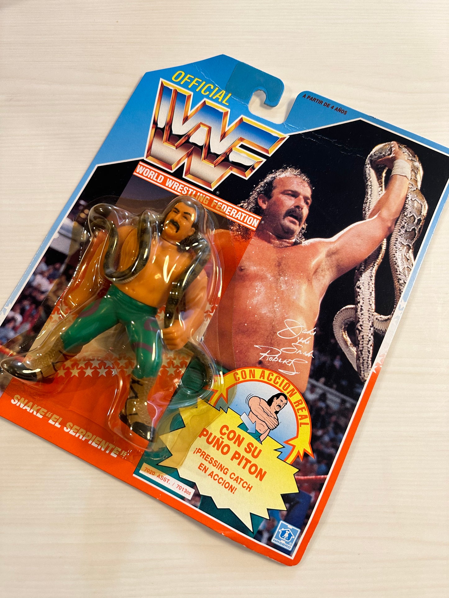 Jake the Snake Roberts Series 1 WWF Hasbro foreign