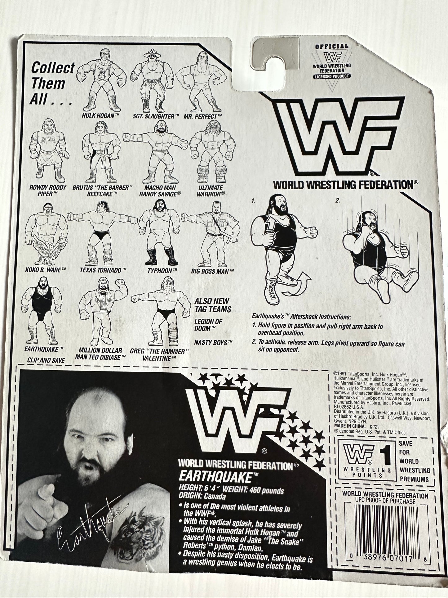 Earthquake Series 3 WWF Hasbro