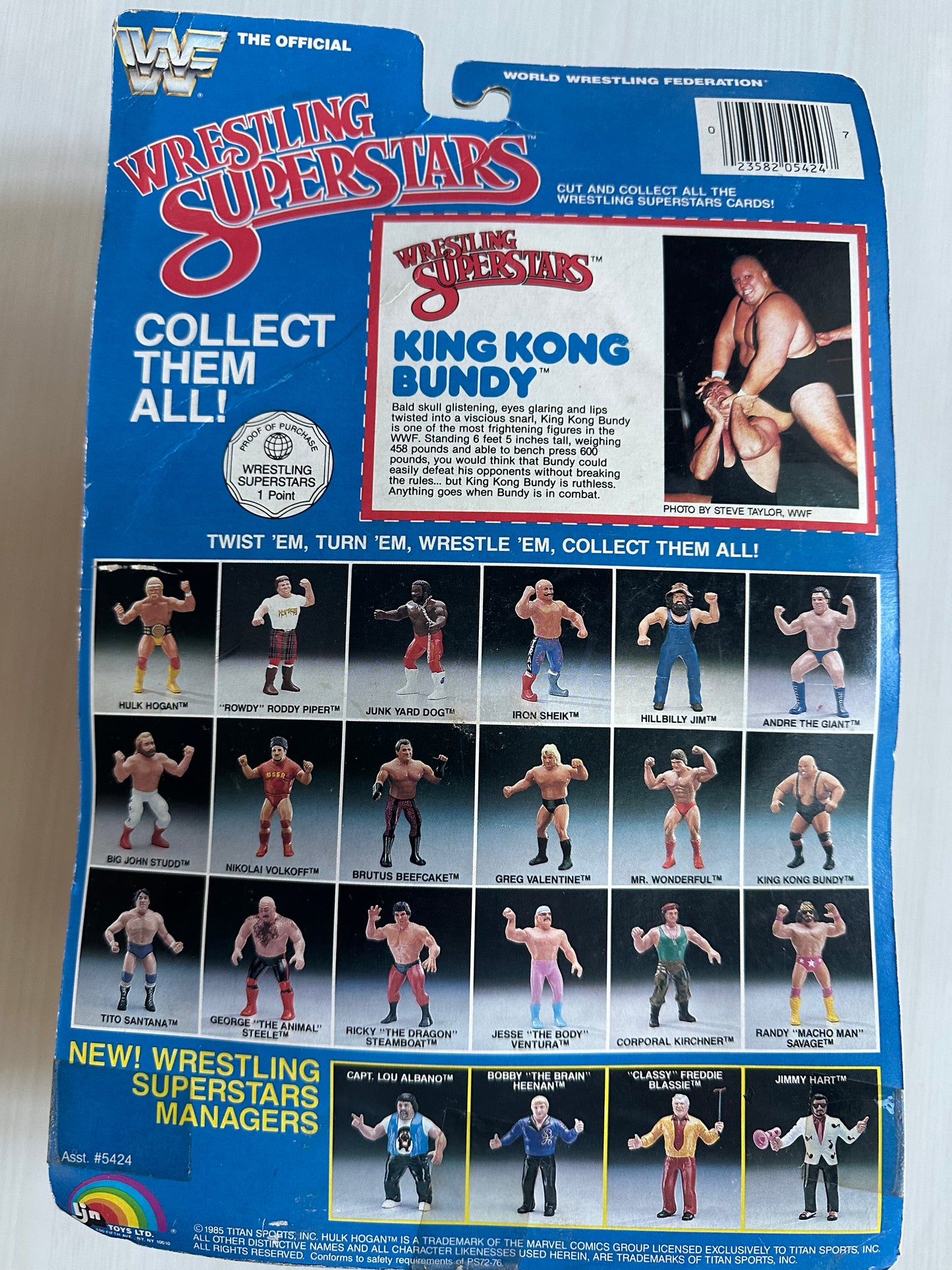 King Kong Bundy WWF LJN MOC figure