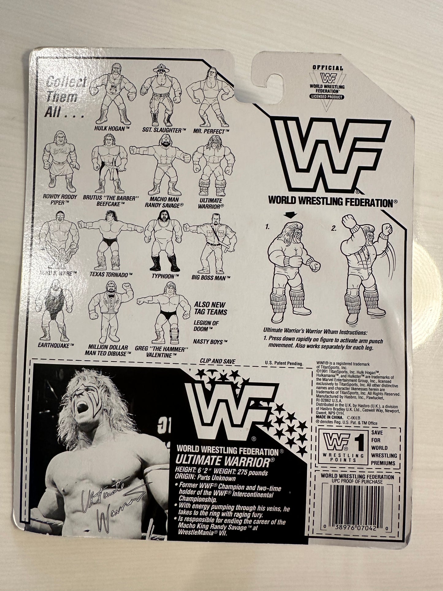 Ultimate Warrior Series 3 WWF Hasbro