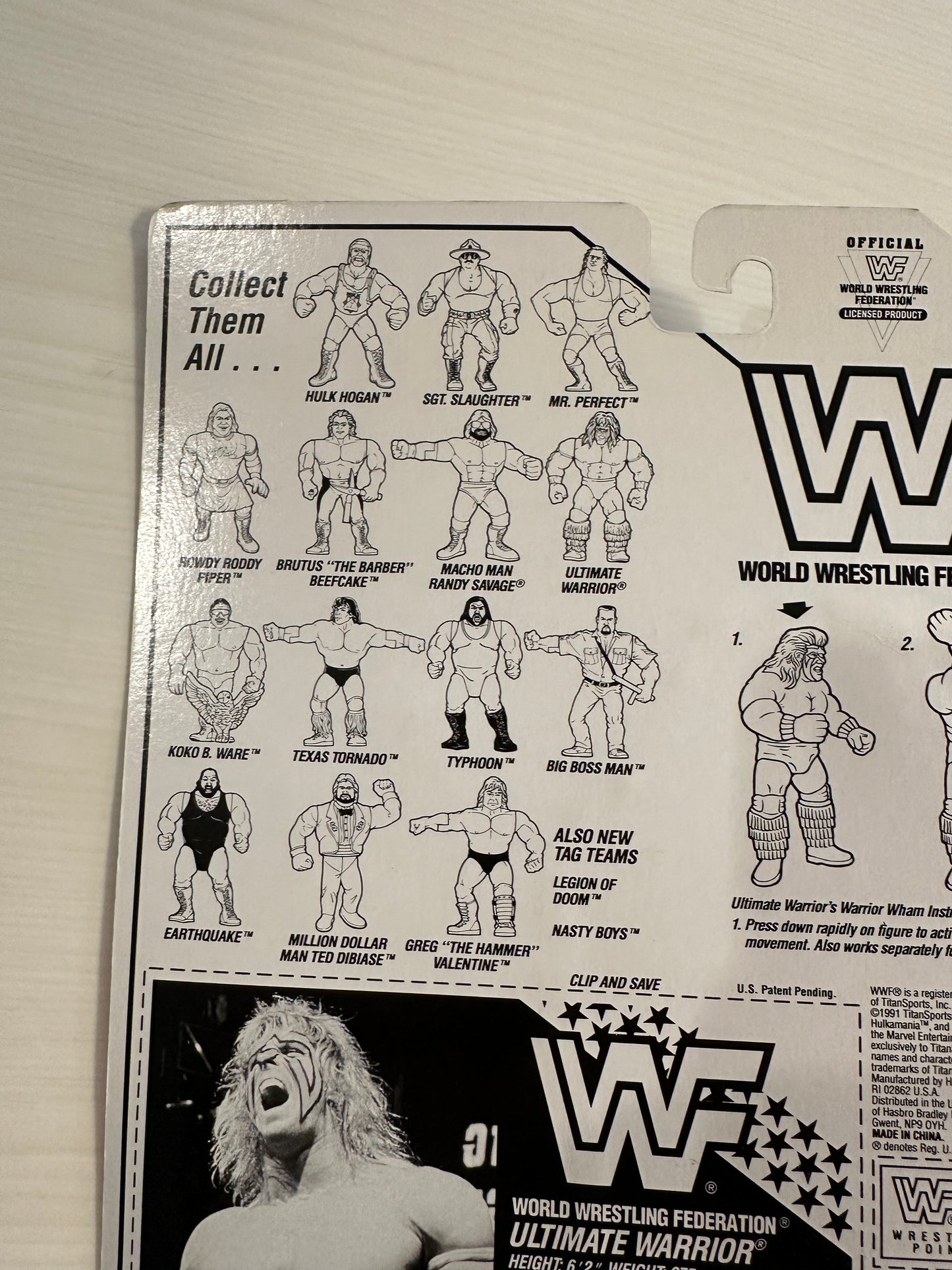 Ultimate Warrior Series 3 WWF Hasbro