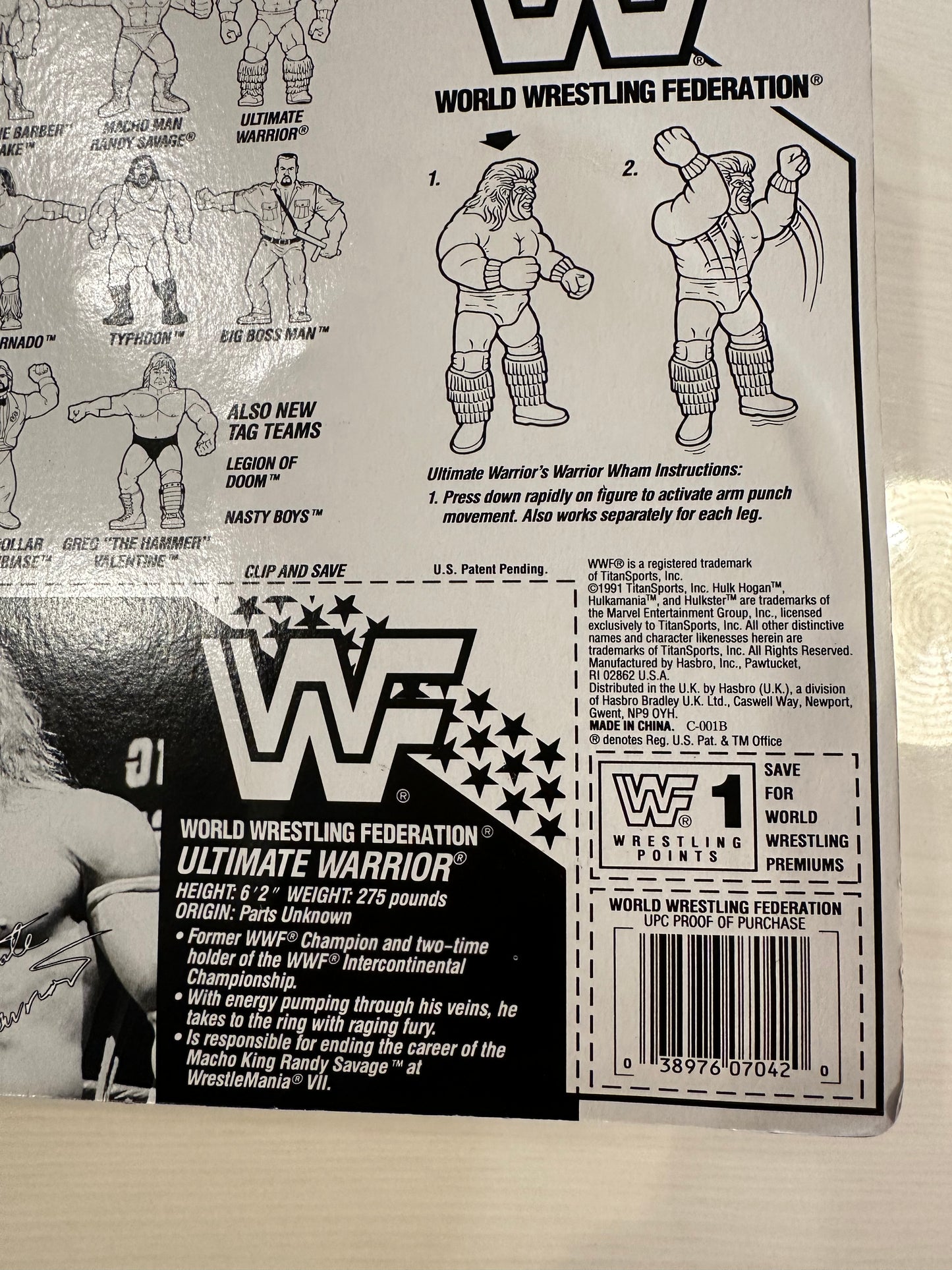 Ultimate Warrior Series 3 WWF Hasbro